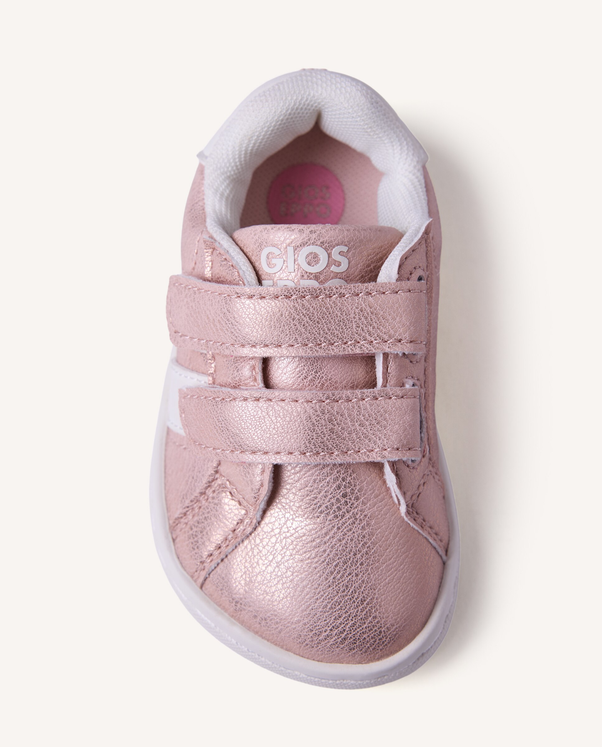 Sapatilhas Desportivas Barefoot com Acabamento Metalizado Gioseppo Rosa / Branco-3