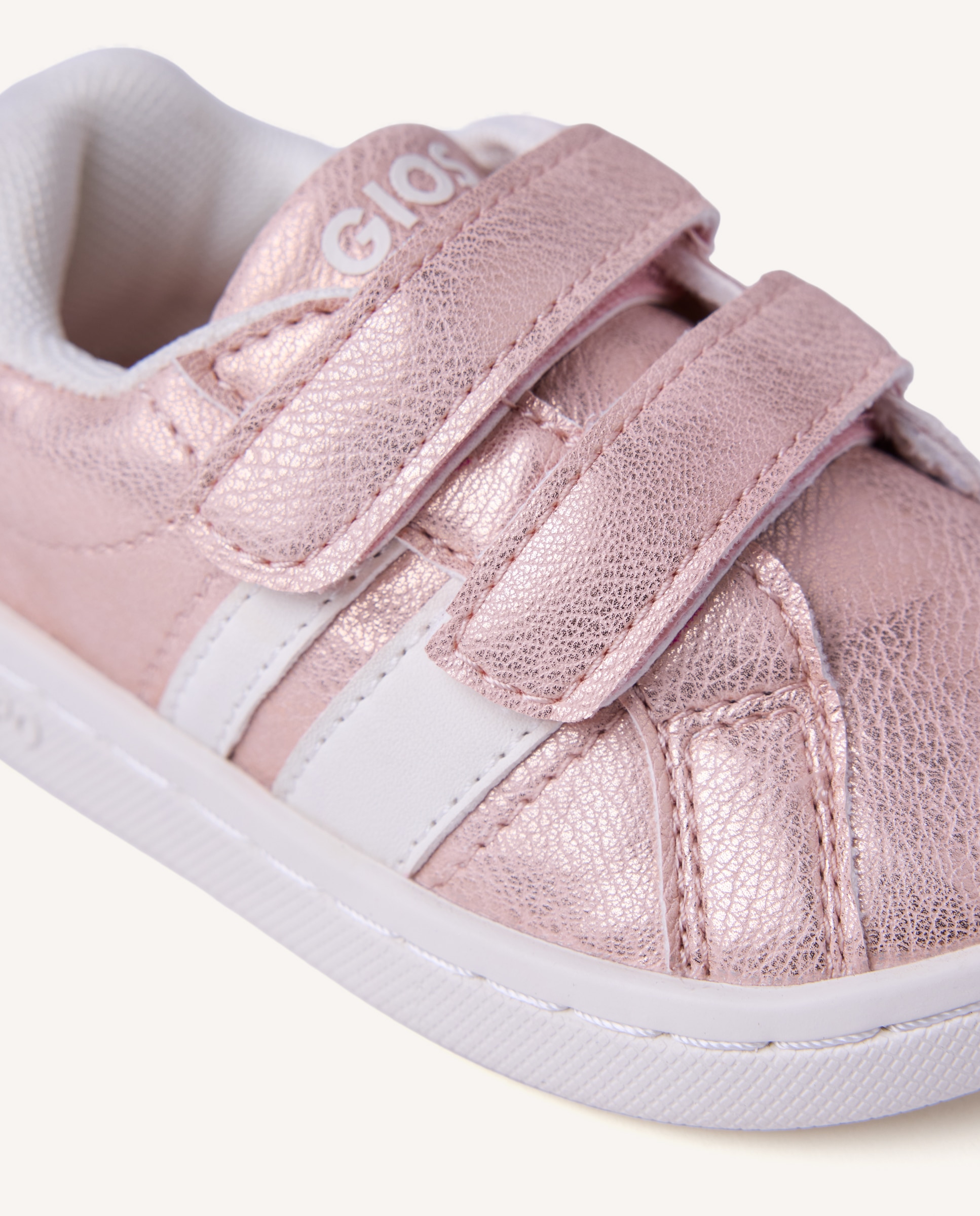Sapatilhas Desportivas Barefoot com Acabamento Metalizado Gioseppo Rosa / Branco-4