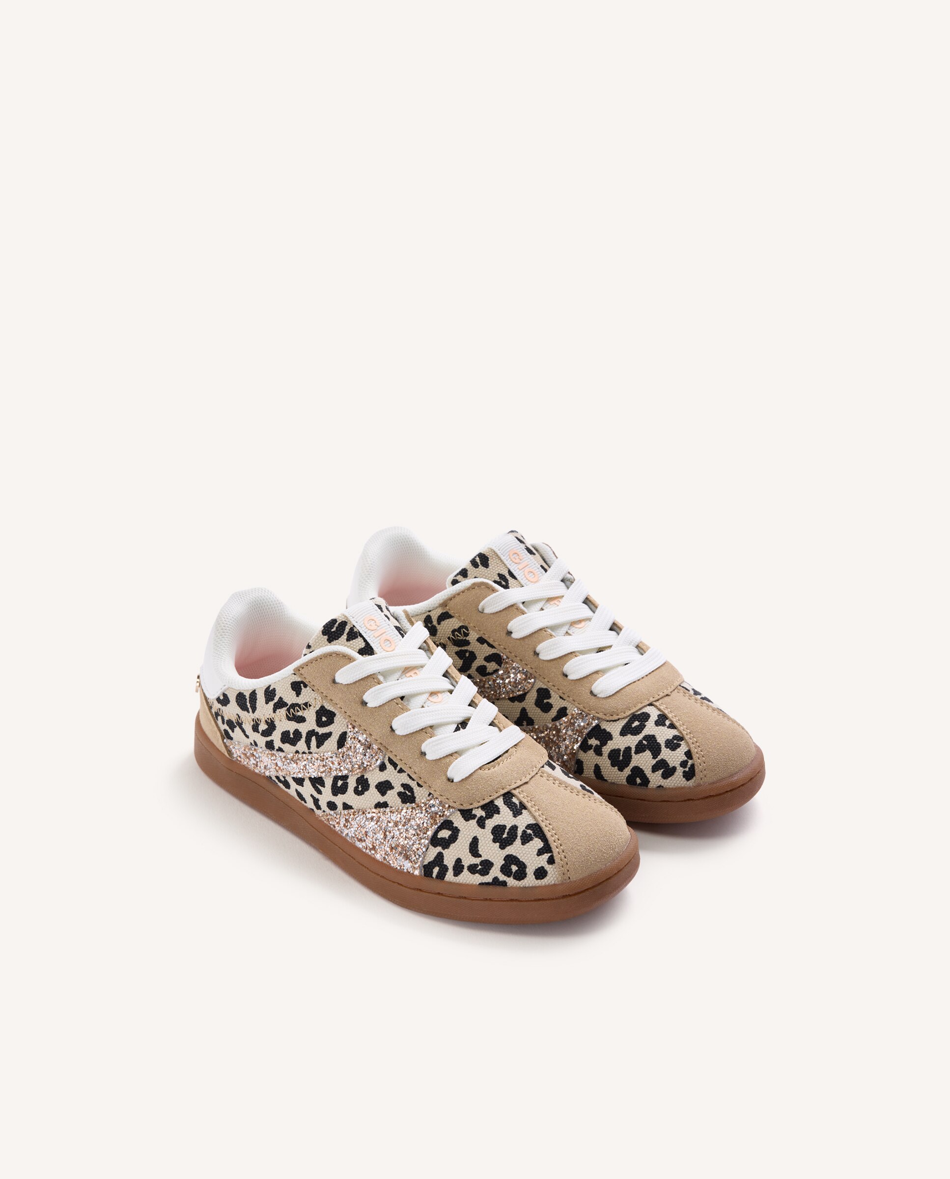 Sapatilhas de Lona Infantil com Estampado de Leopardo Estampado-2