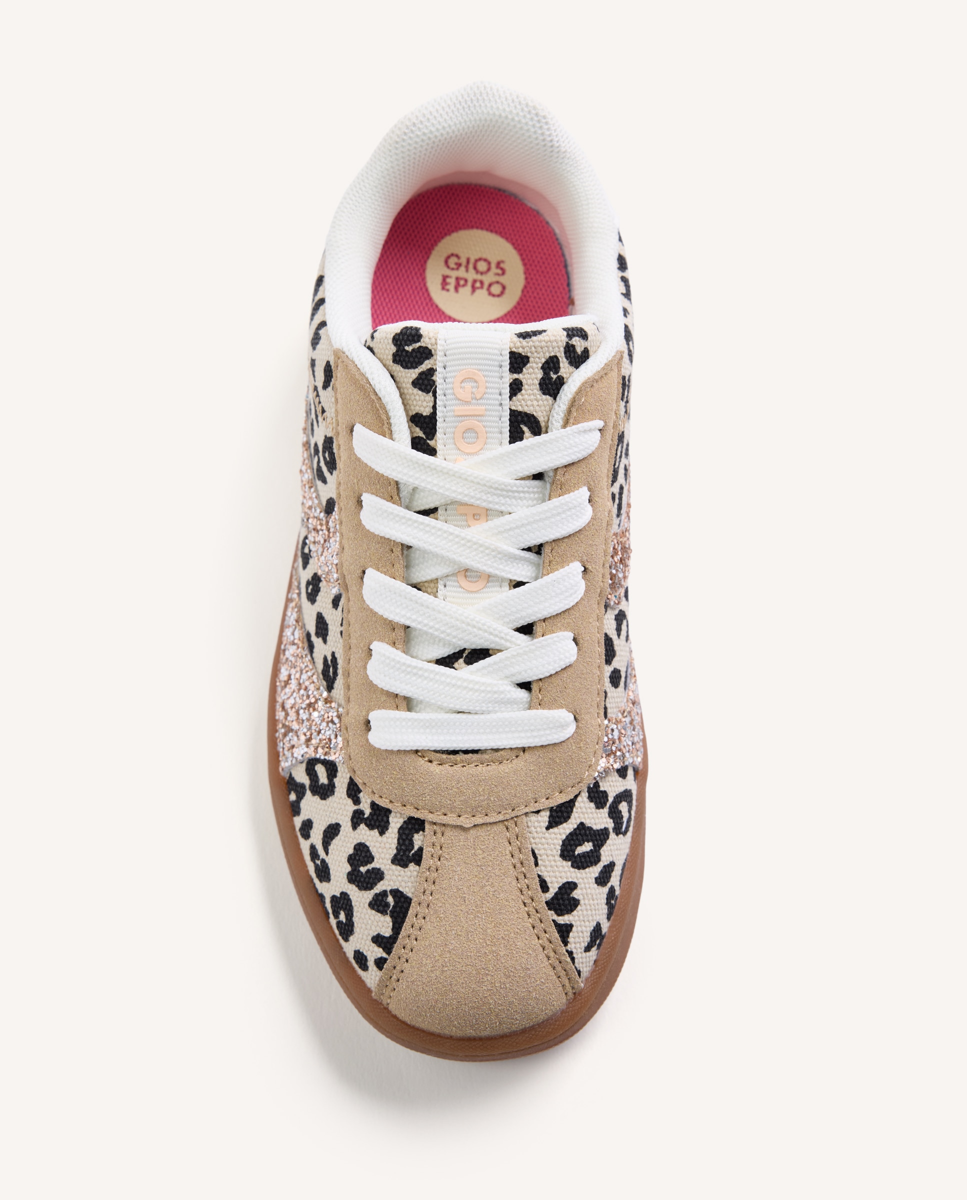 Sapatilhas de Lona Infantil com Estampado de Leopardo Estampado-3