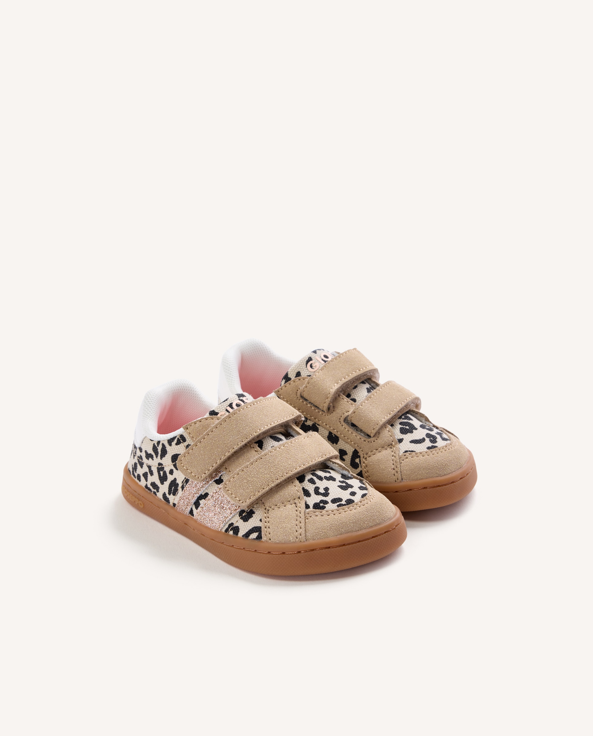 Sapatilhas de Lona Barefoot com Estampado de Leopardo e Detalhes Brilhantes Estampado-2