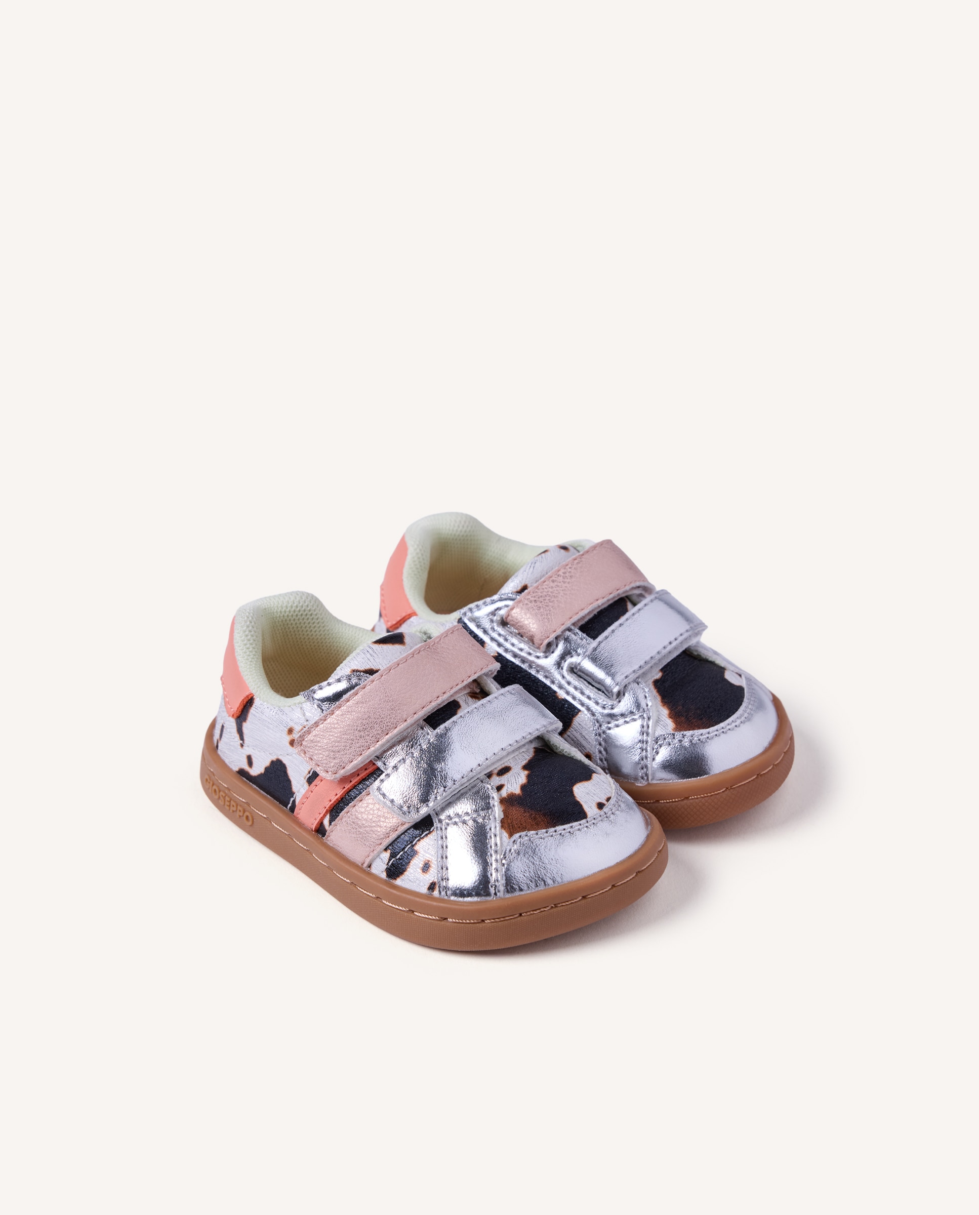 Sapatilhas Desportivas de Bebé Barefoot com Estampado de Vaca Brilhante Estampado-2