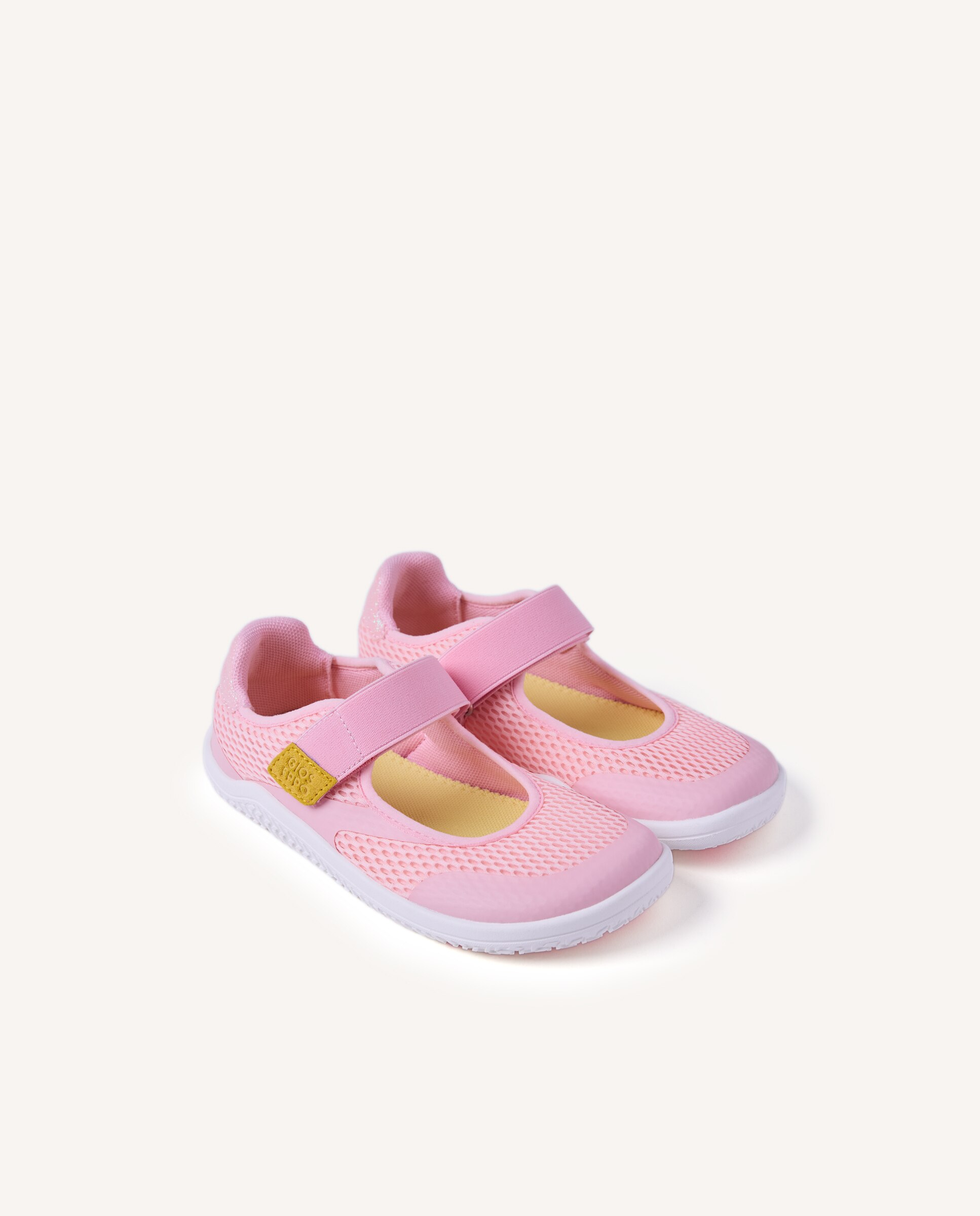 Bailarinas para Bebé Barefoot de Rede Transpirável com Acabamentos Coloridos Gioseppo Rosa-2