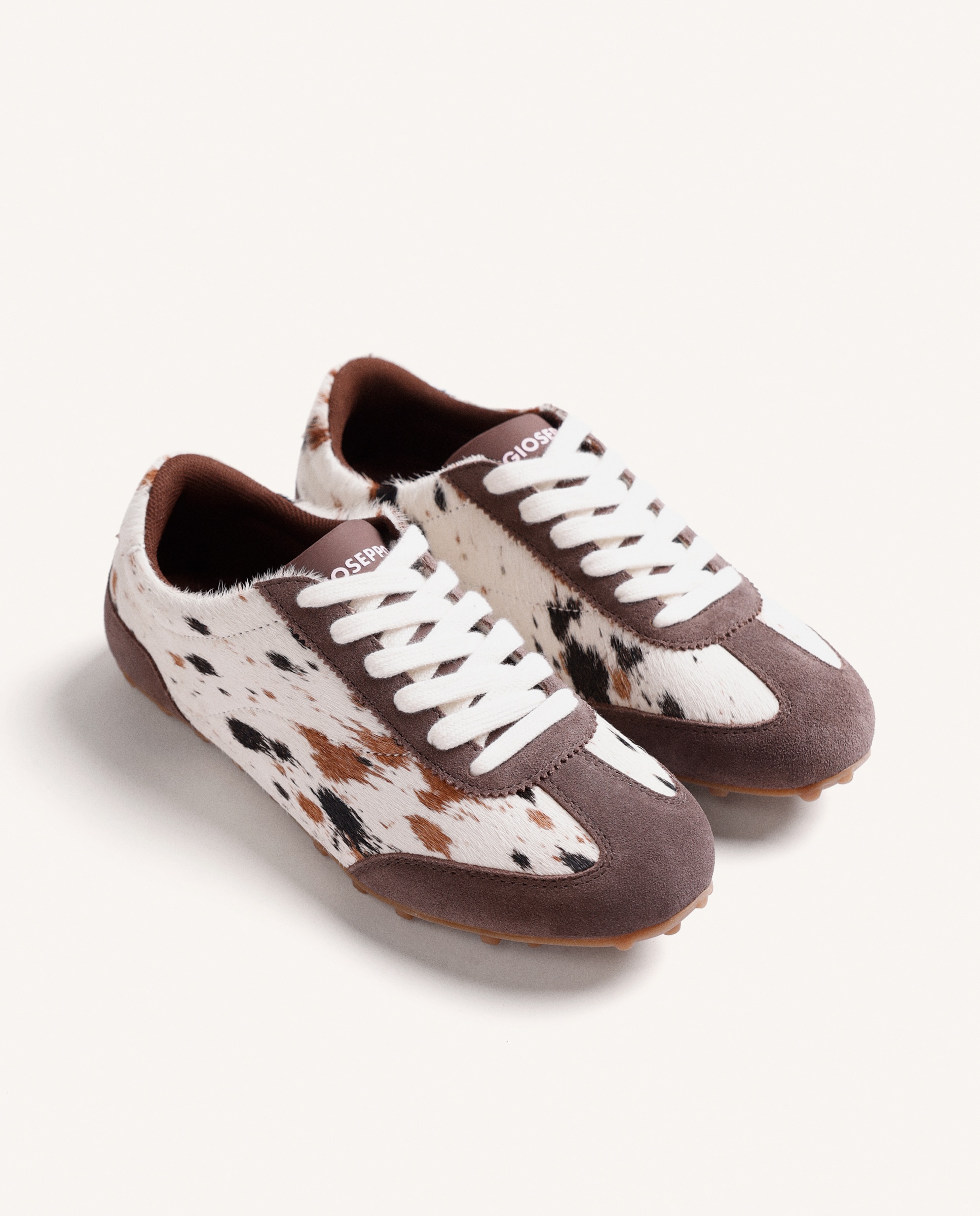 Sapatilhas Desportivas de Pele Camurça Estampado Estampado-2