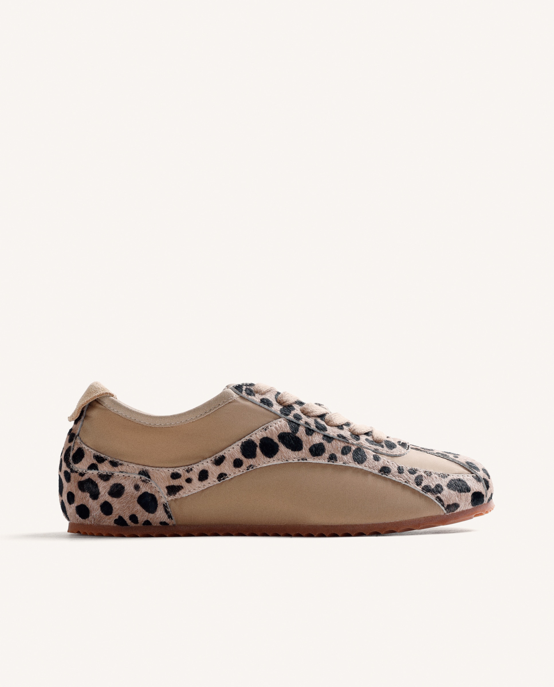 Sapatilhas Desportivas de Pele Camurça e Nylon com Dois Atacadores Cinzento-1