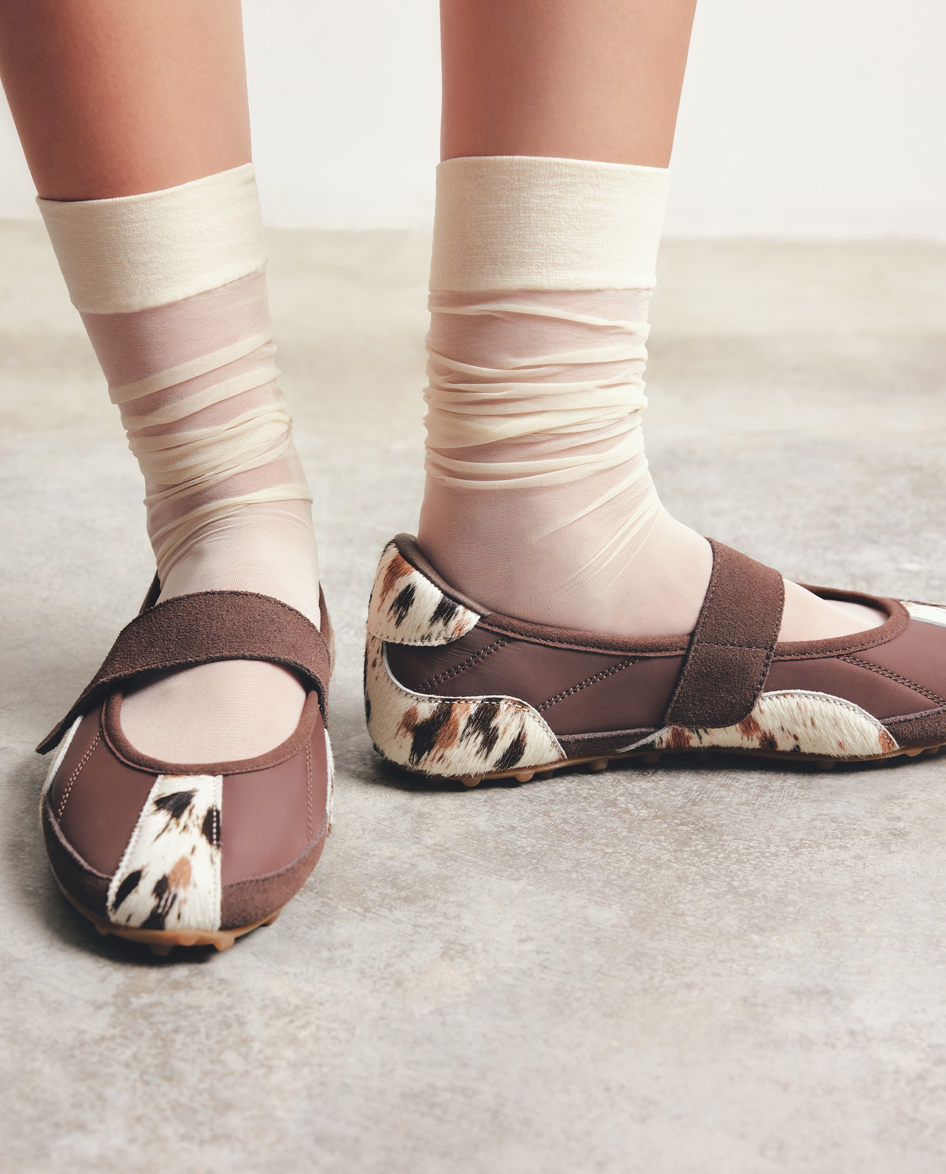 Sapatilhas Desportivas de Pele Camurça Estampado Estampado-5