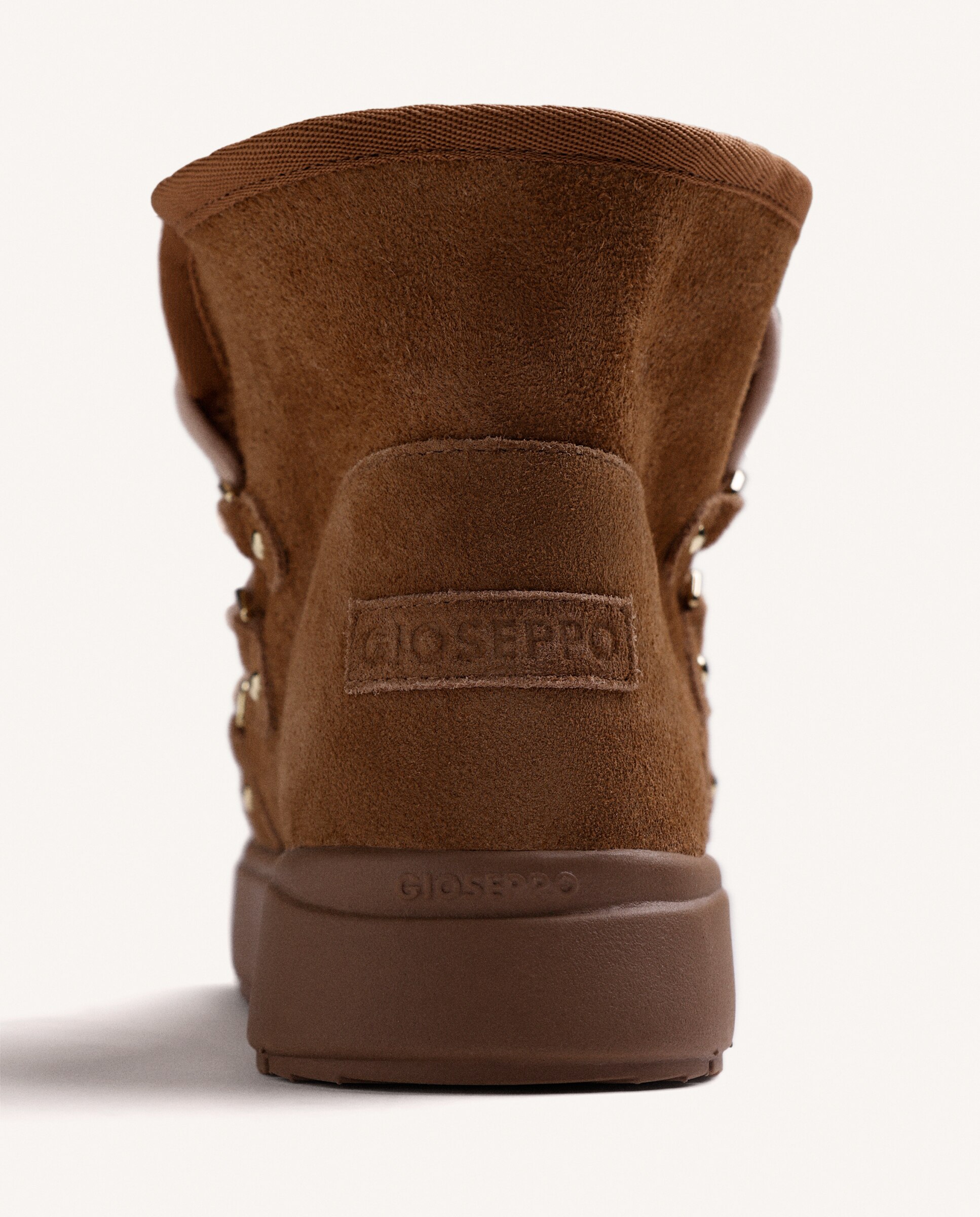 Botas de Pelo em Pele Camurça Estilo Après Ski com Pelo e Plataforma Couro-4