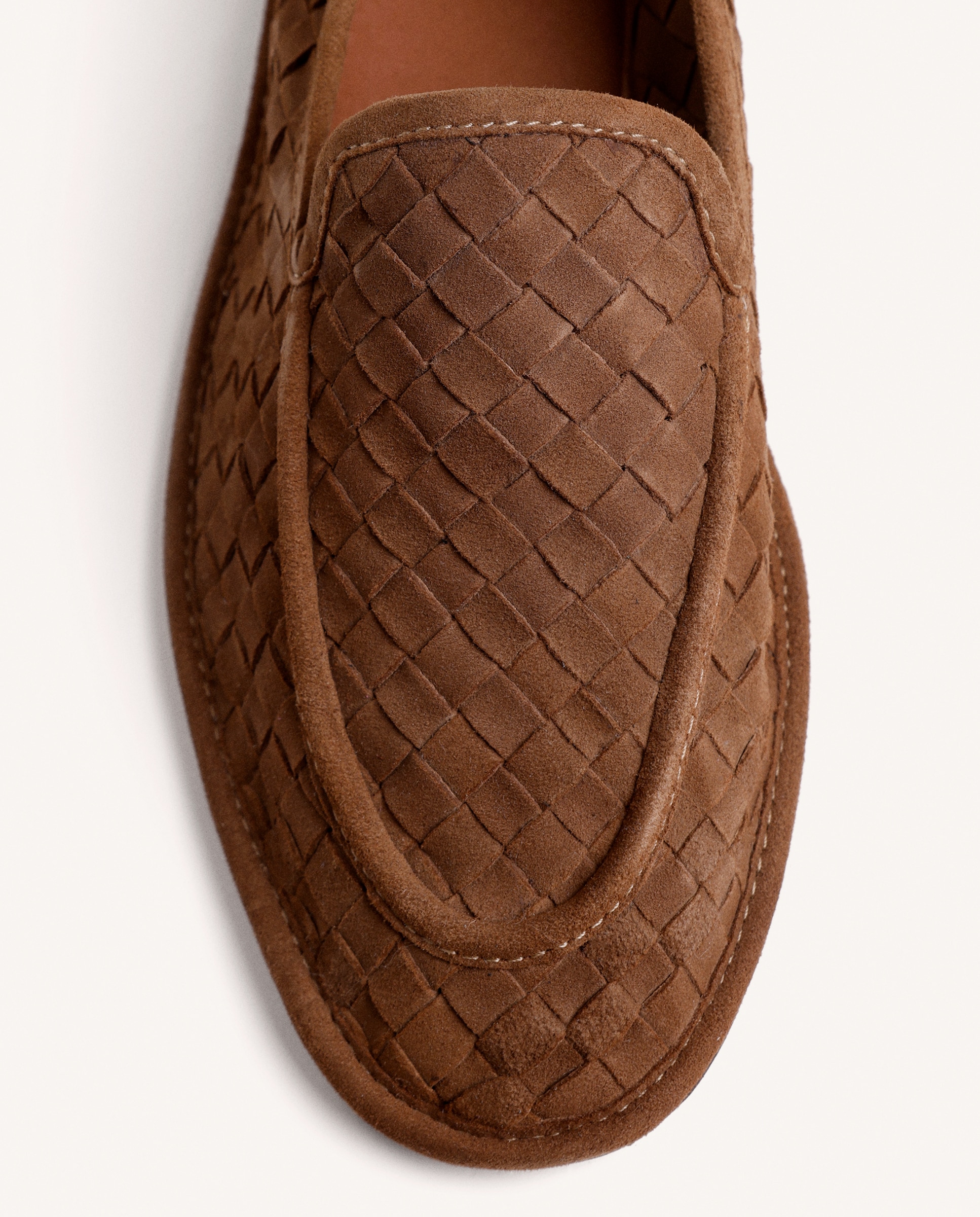 Mocassins de Pele com Entrançado Artesanal e Palmilha Acolchoada Couro-3