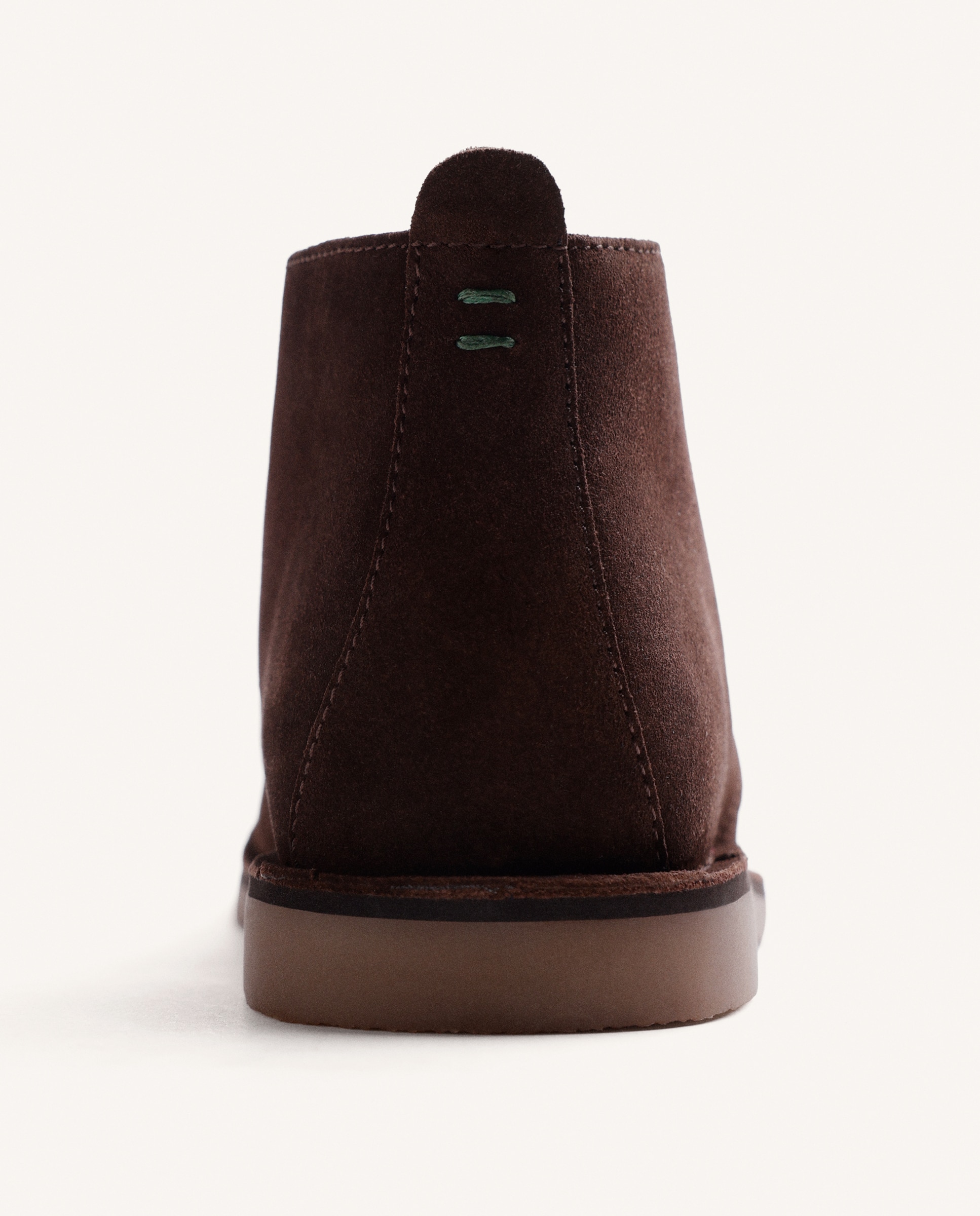 Botins Tipo Safari de Pele Camurça Chocolate-4