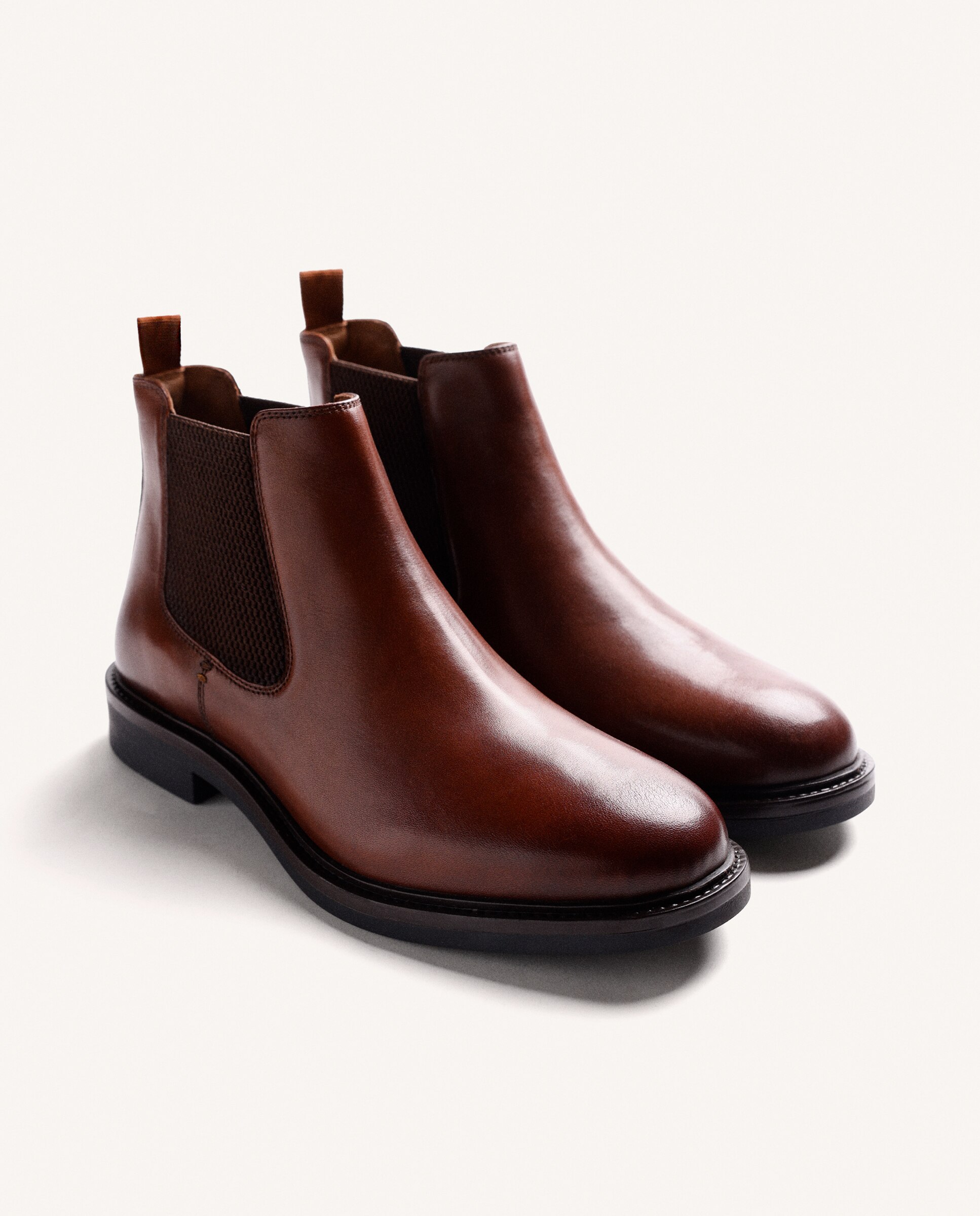 Botins Estilo Chelsea de Pele Couro-2