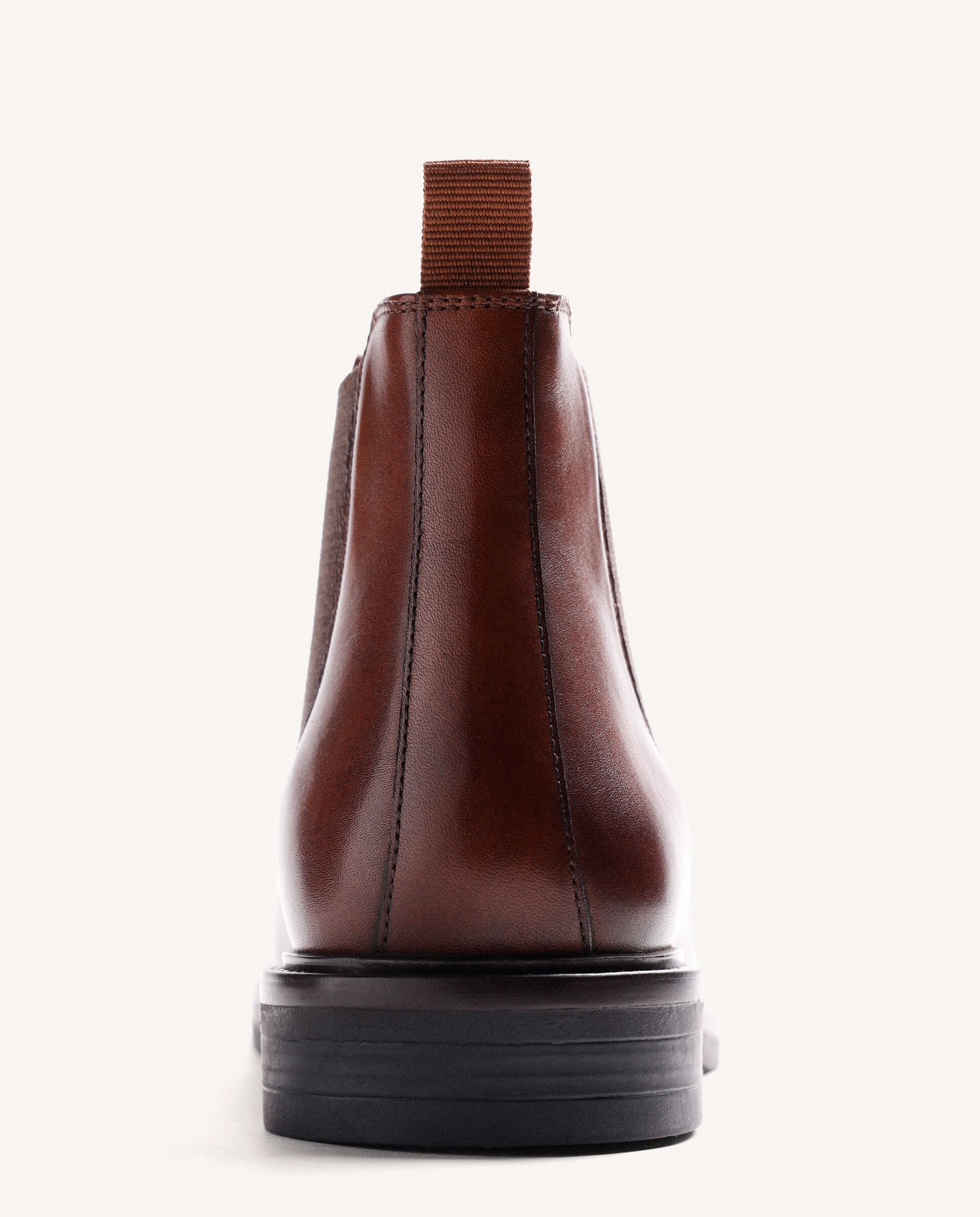 Botins Estilo Chelsea de Pele Couro-4