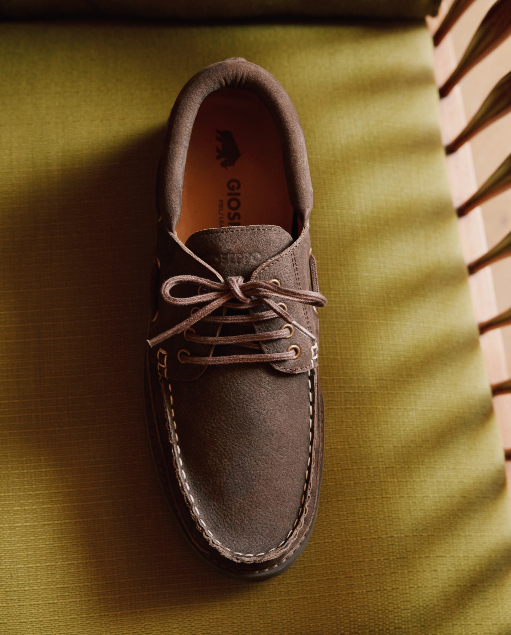 Mocassins Estilo Náuticos de Pele Chocolate-6