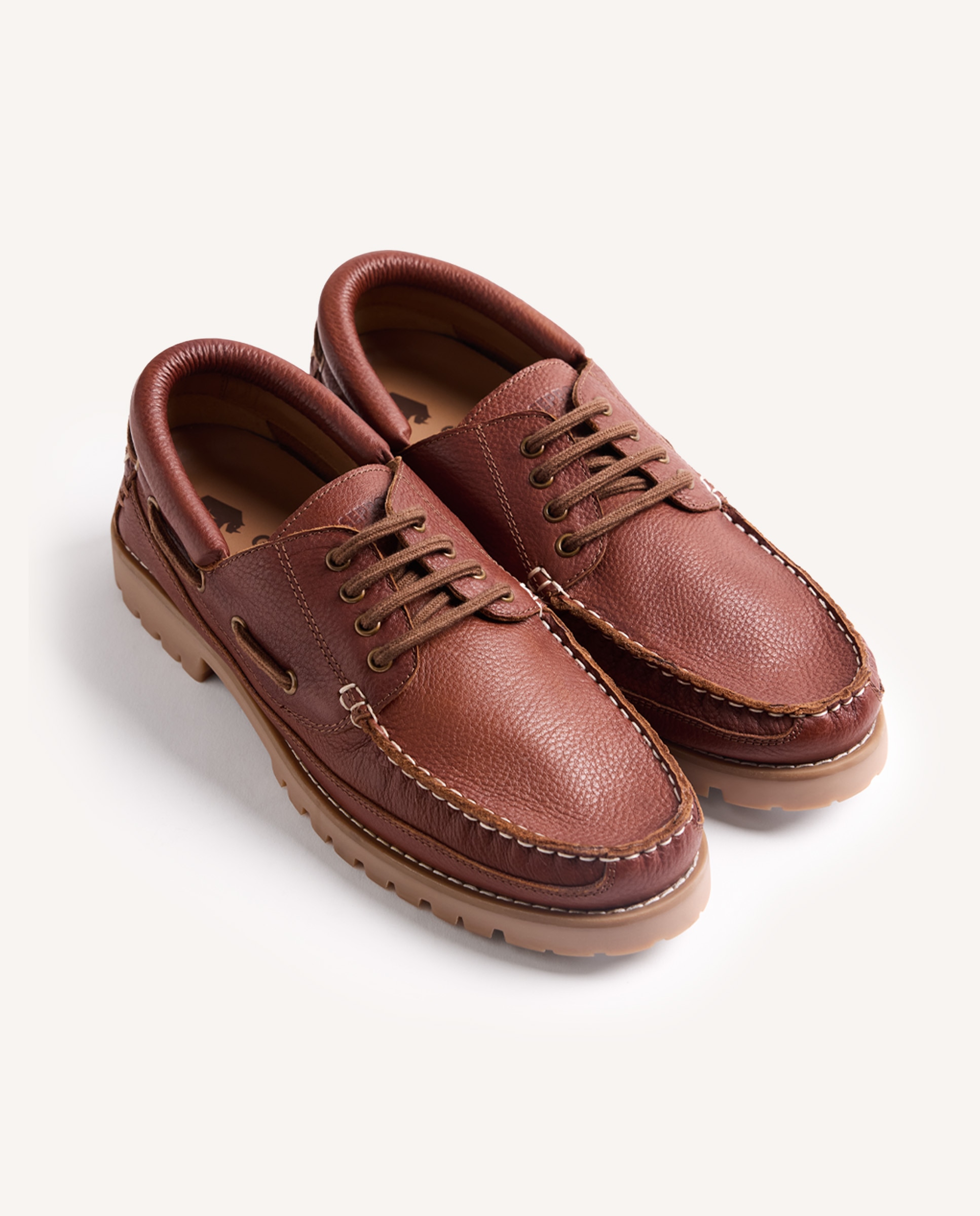Mocassins Estilo Náuticos de Pele Couro-2