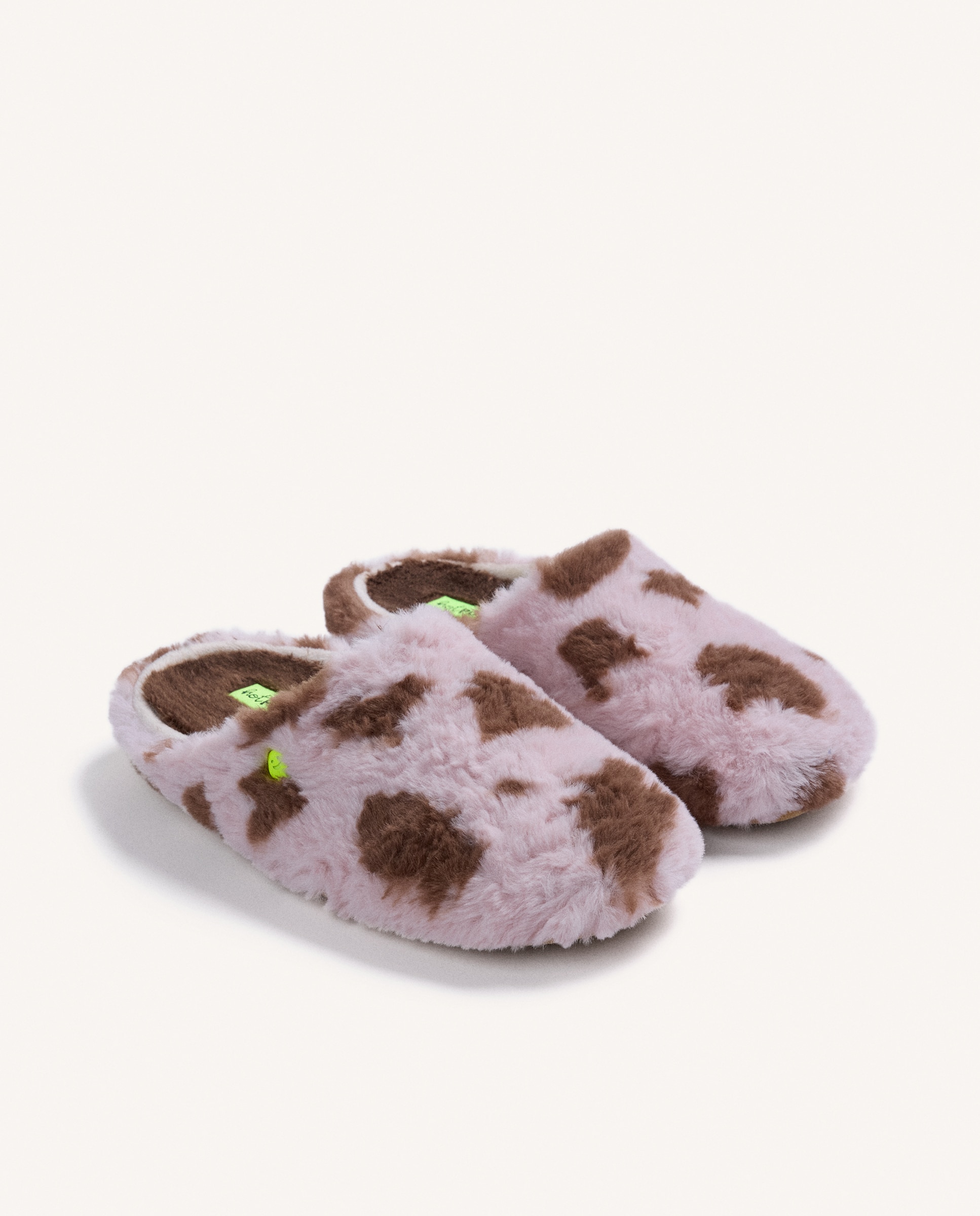 Pantufas de Pelo Estampado-2