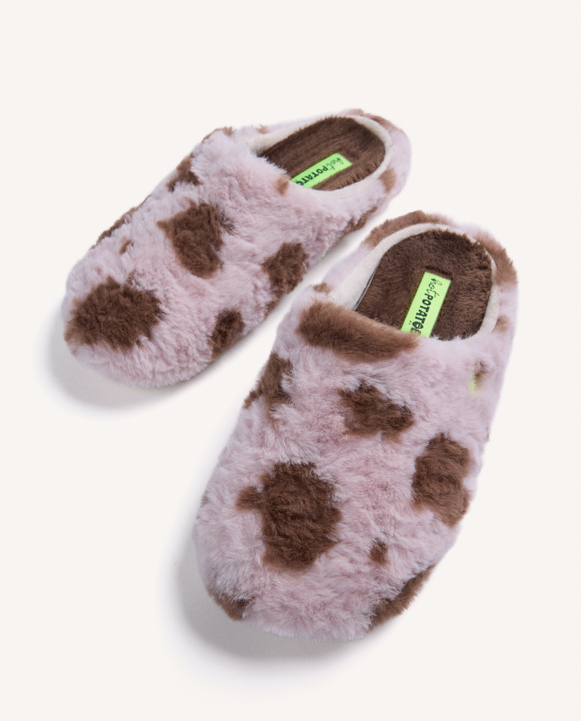 Pantufas de Pelo Estampado-3