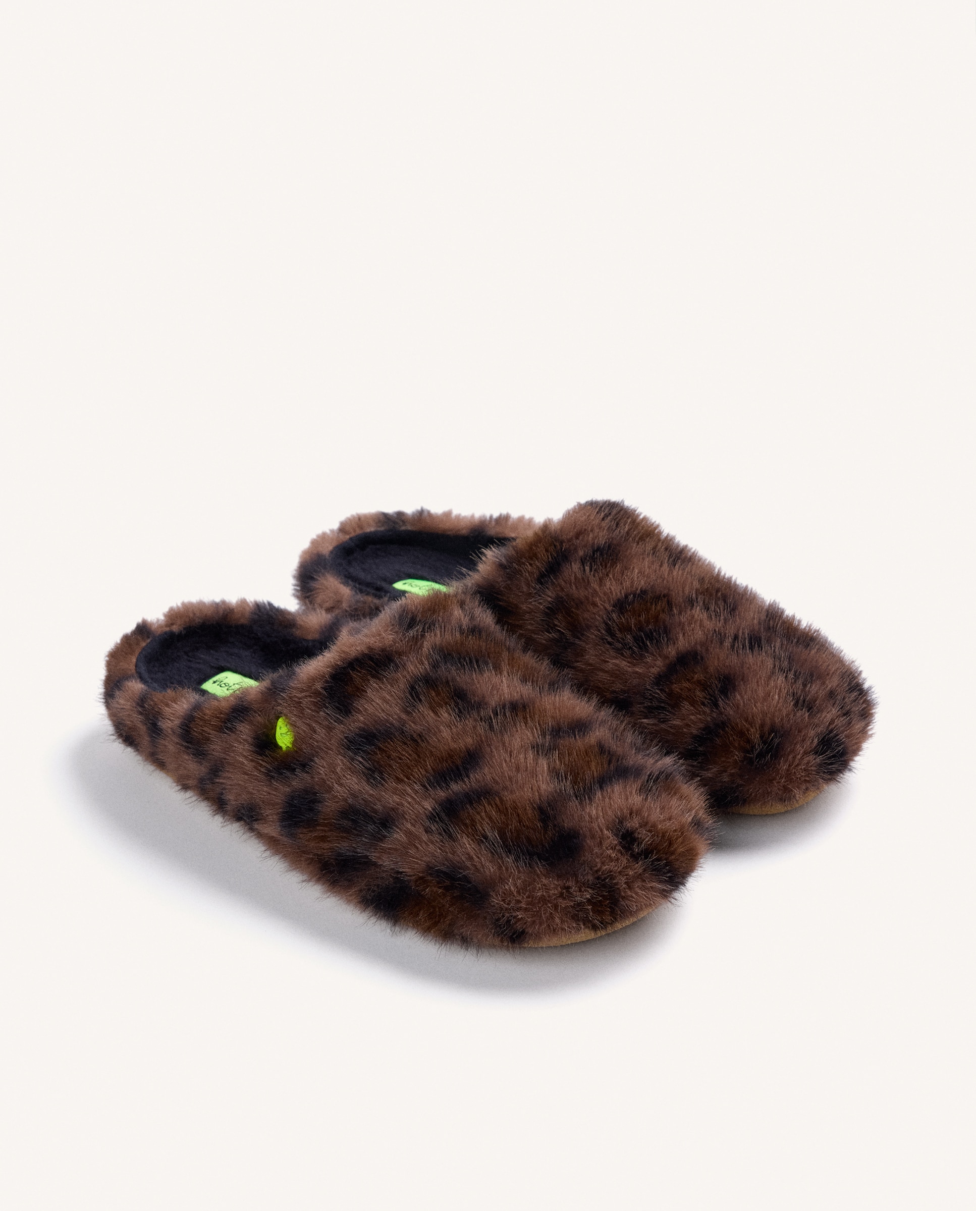 Pantufas de Pelo Estampado-2