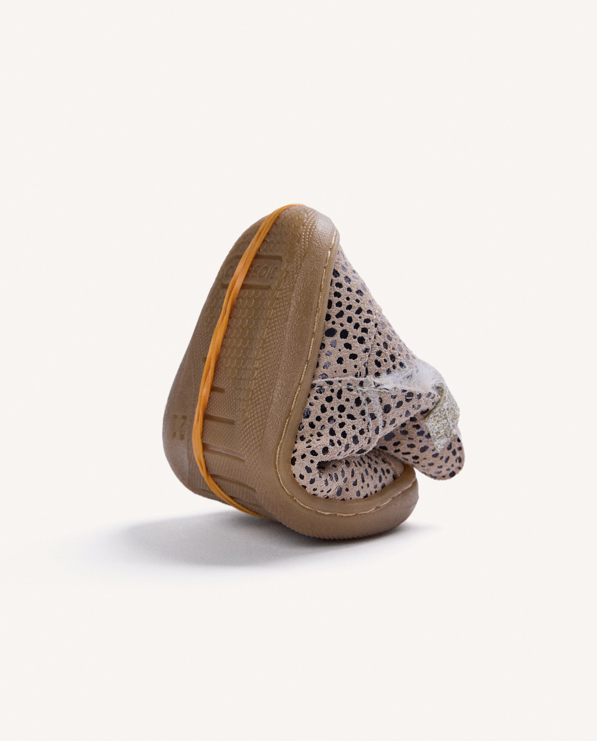 Botins para Bebé de Pele com Carinha de Animal Barefoot Estampado-5