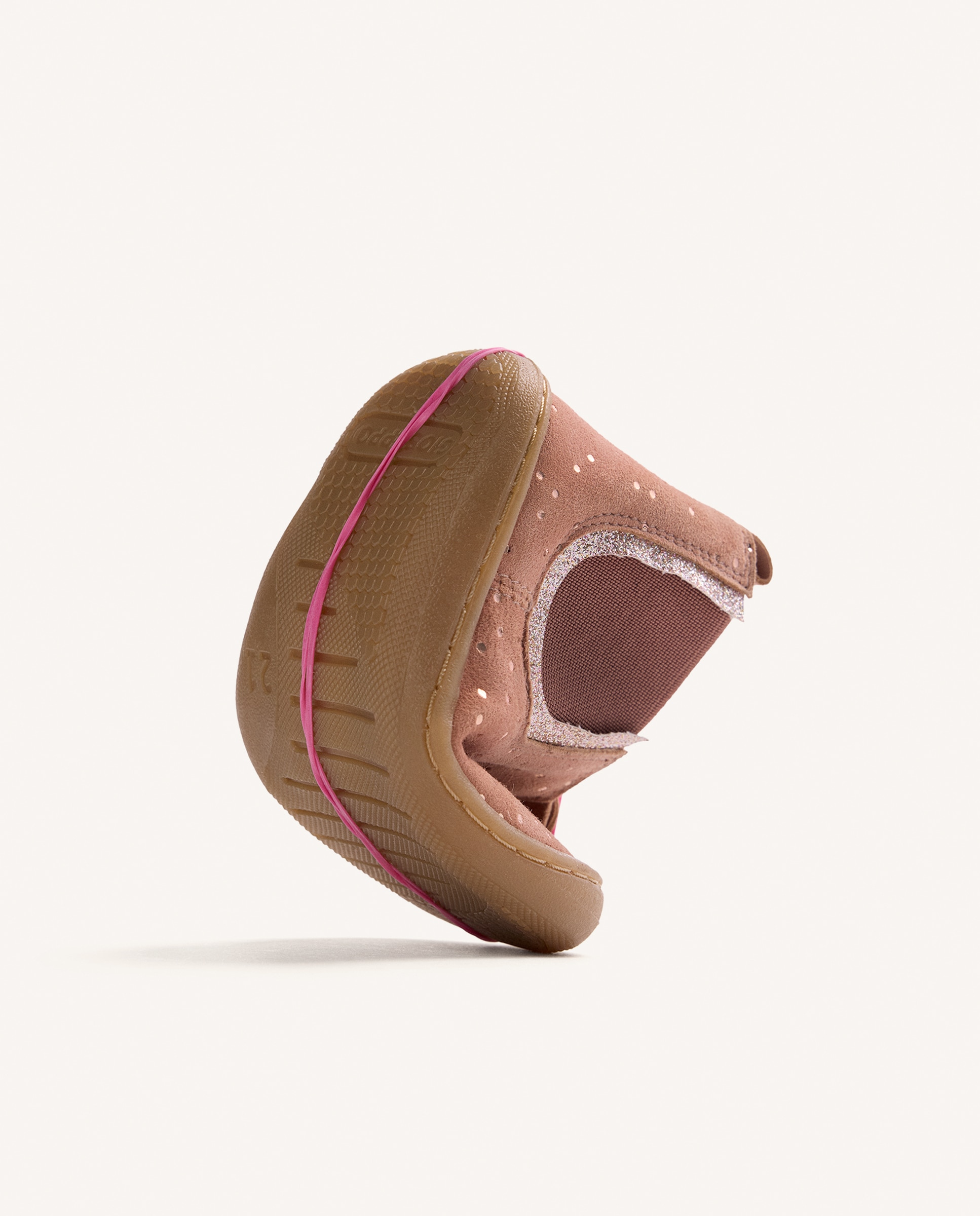 Botins para Bebé de Pele com Lateral Elástico Barefoot Nude-5
