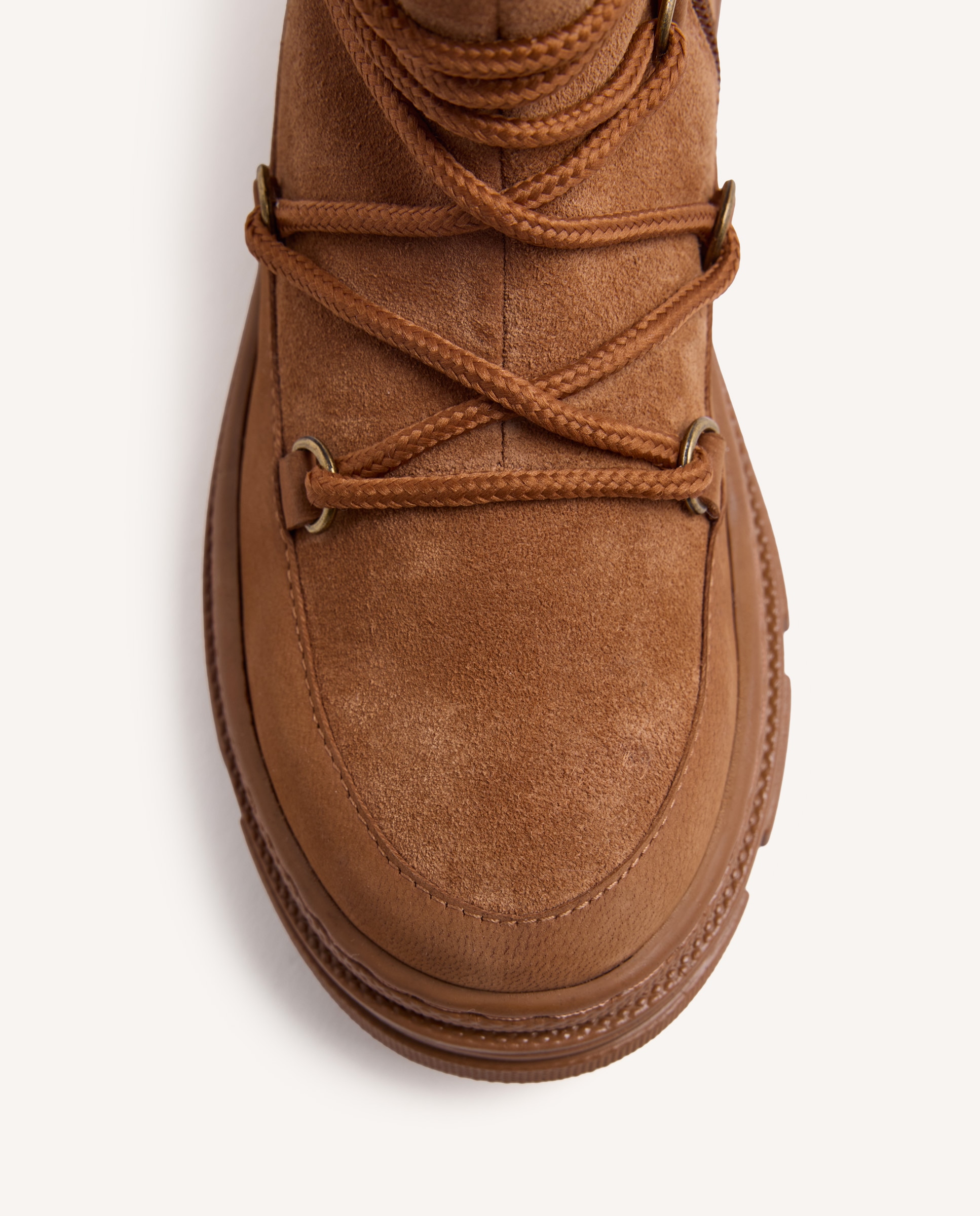 Botas de Pele Forradas de Pelo Couro-3