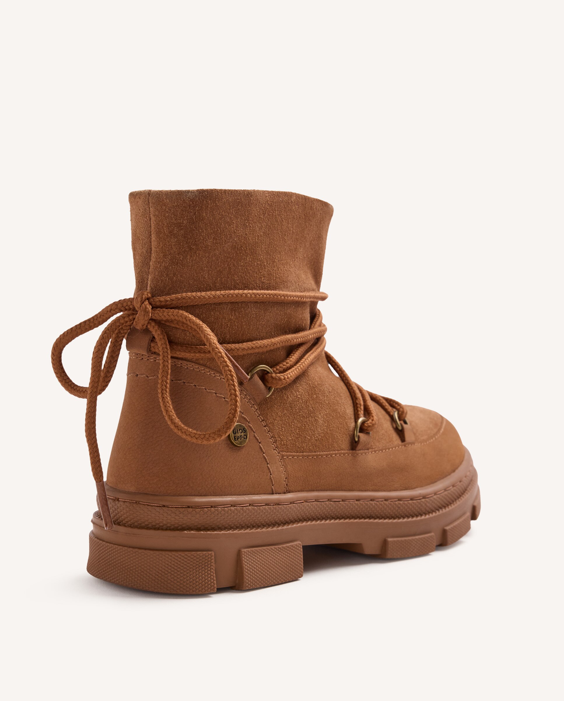 Botas de Pele Forradas de Pelo Couro-4