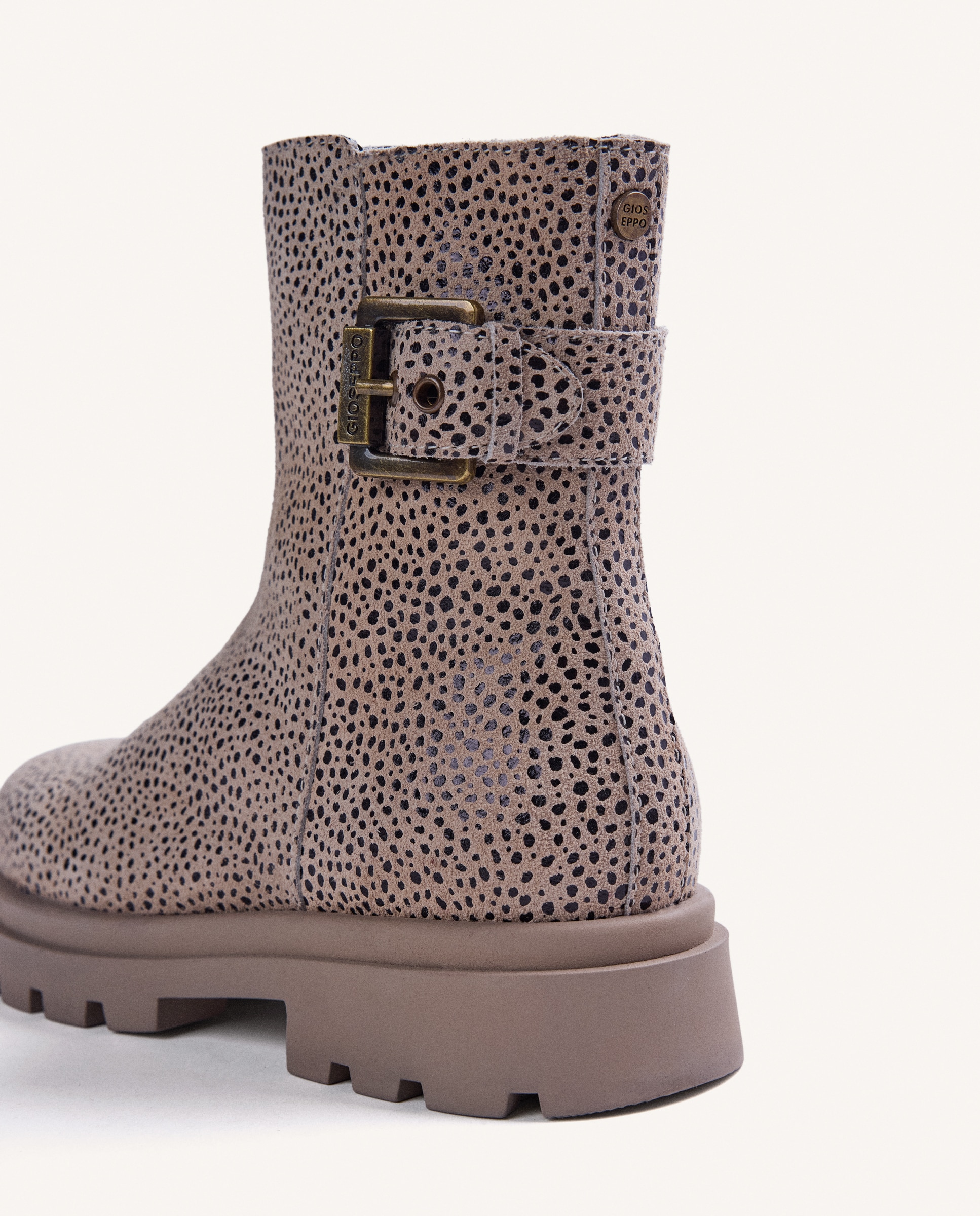 Botas Infantil de Pele com Estampado de Animal Print Estampado-4