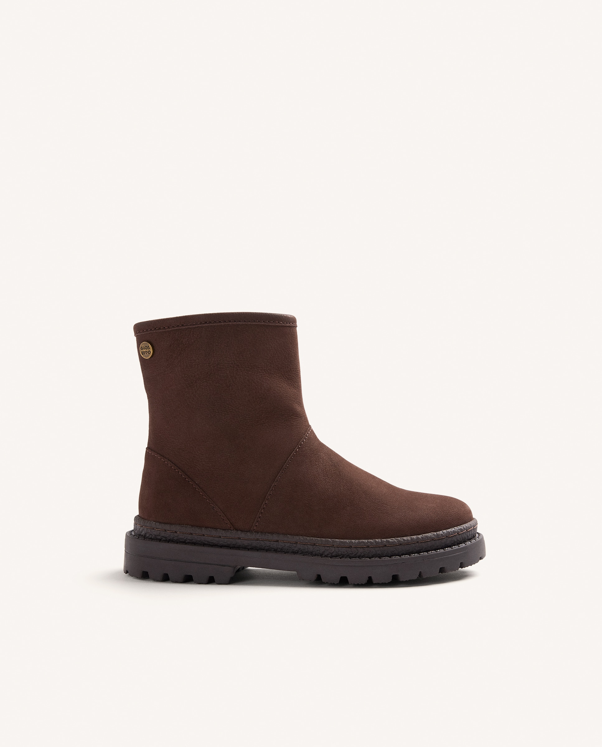 Imagem 0 de Botas Infantil de Pele com Sola Track e Fecho Zip Lateral
