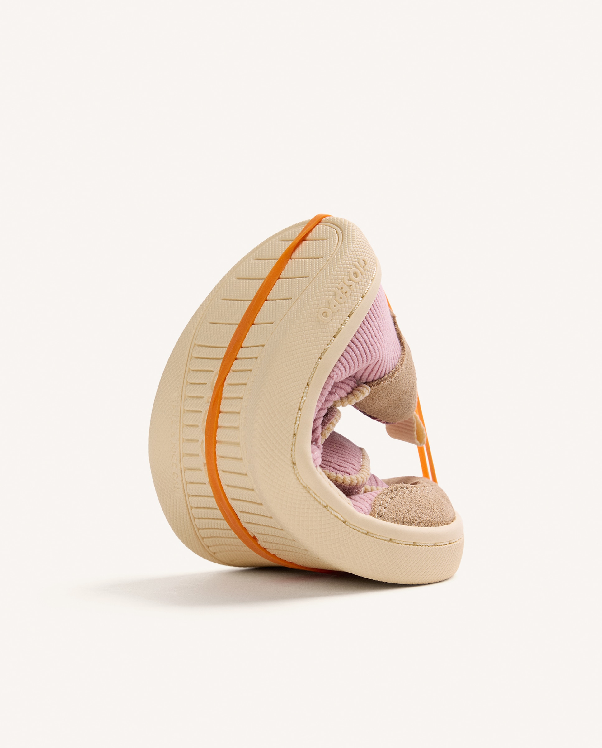 Sapatilhas Desportivas para Bebé com Acabamento de Bombazina Barefoot Rosa-claro-5