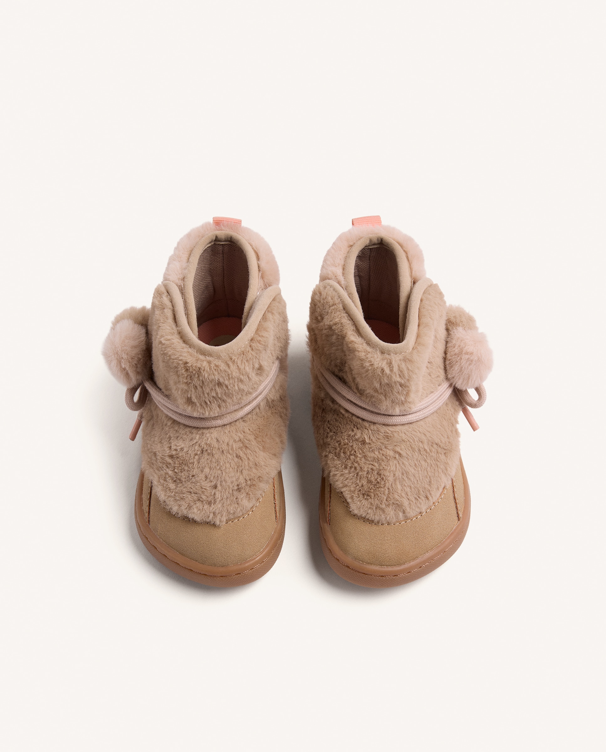 Botas Australianas em Bege Bege / Castanho-3