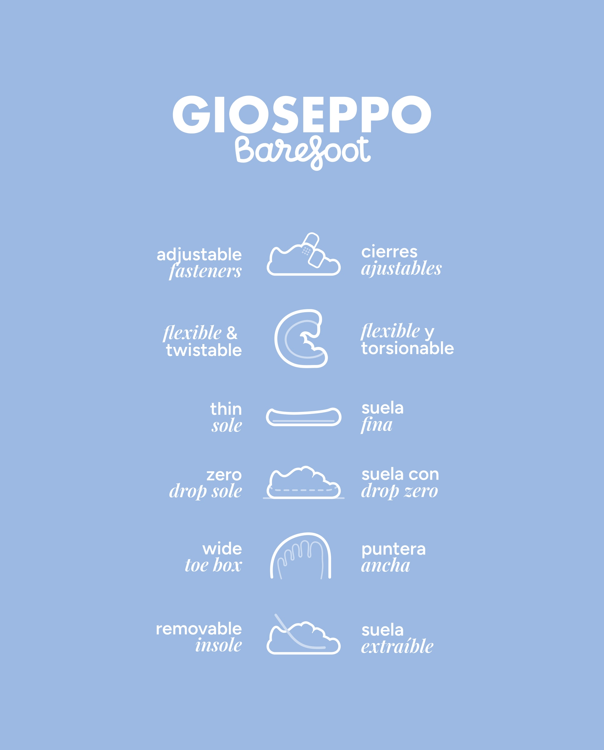 Sapatilhas Gioseppo Barefoot em Pele - Castanho Couro-7