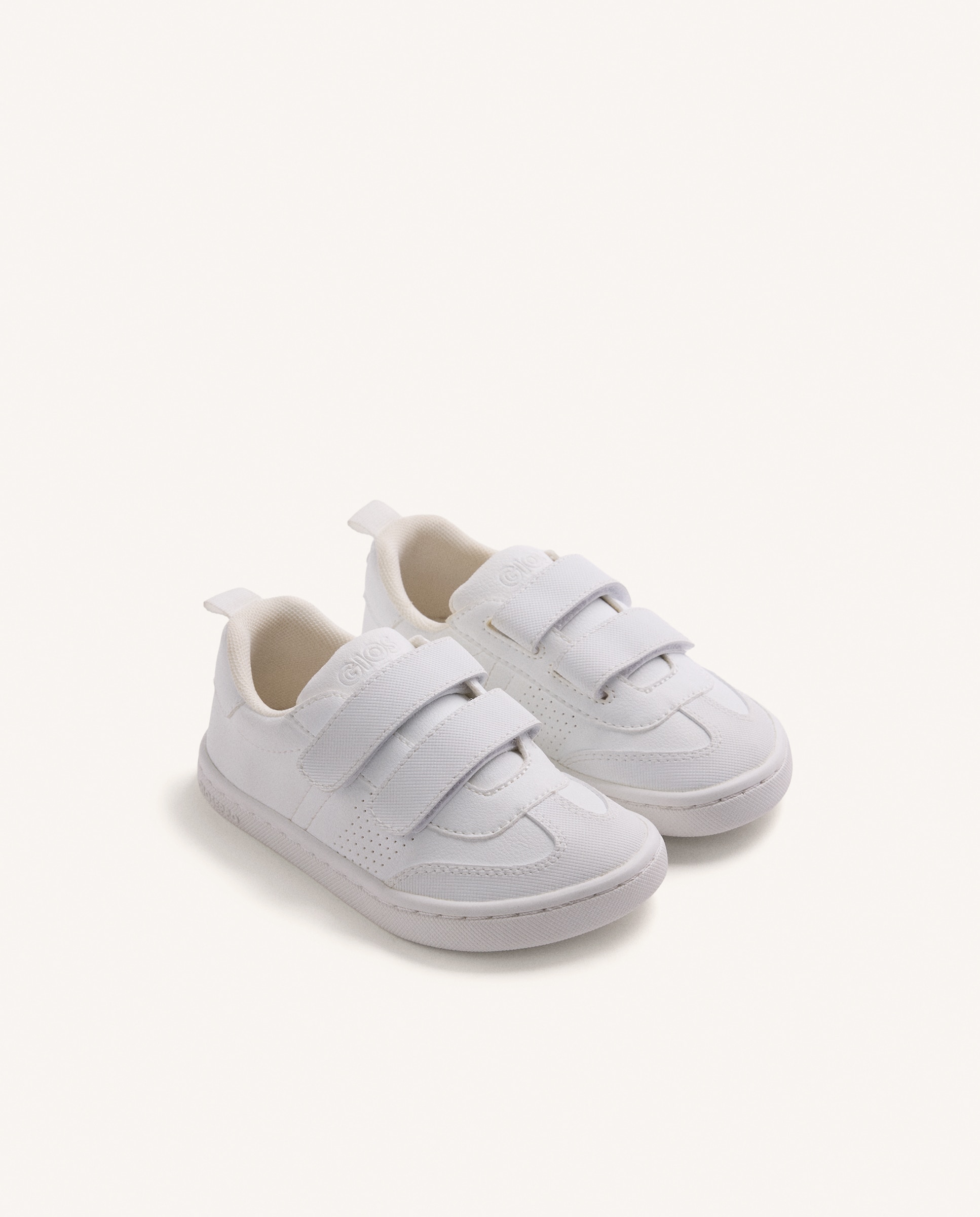 Sapatilhas Desportivas Infantil com Fecho Duplo Colegiais Barefoot Branco-2