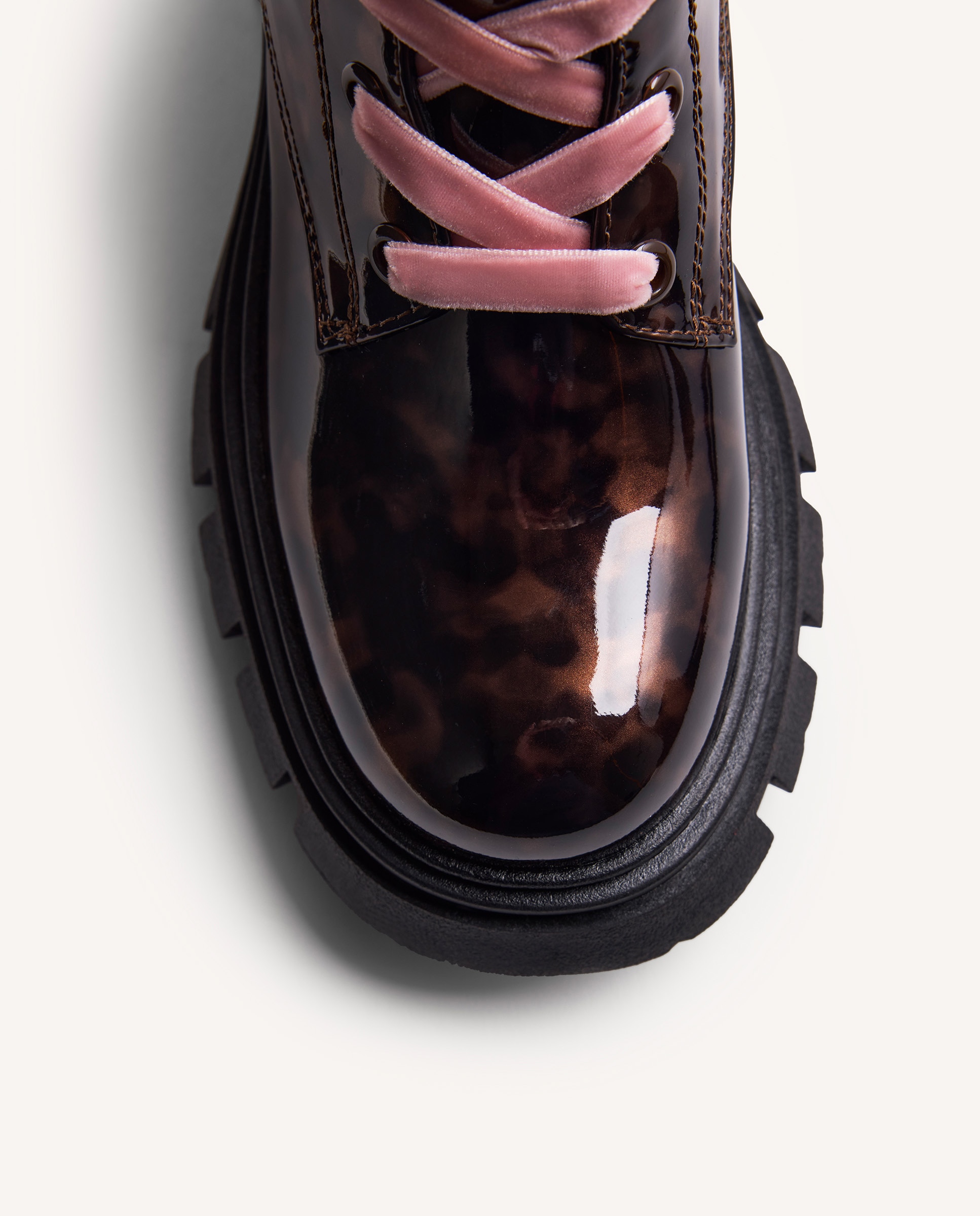 Botas Infantil Efeito Verniz Chocolate-3