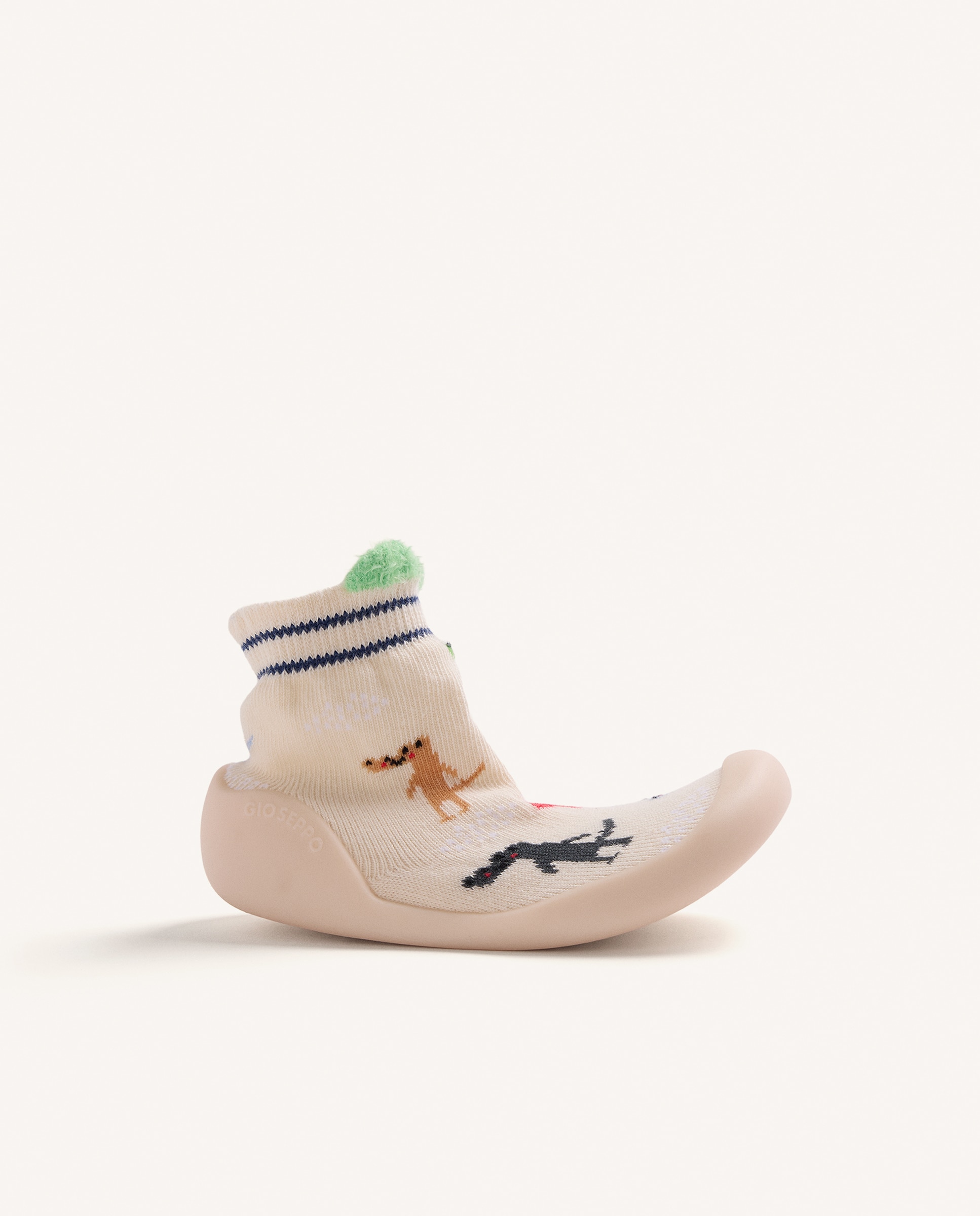Imagem 0 de Pantufas Fechadas de Bebé Tipo Meia com Desenhos de Animal