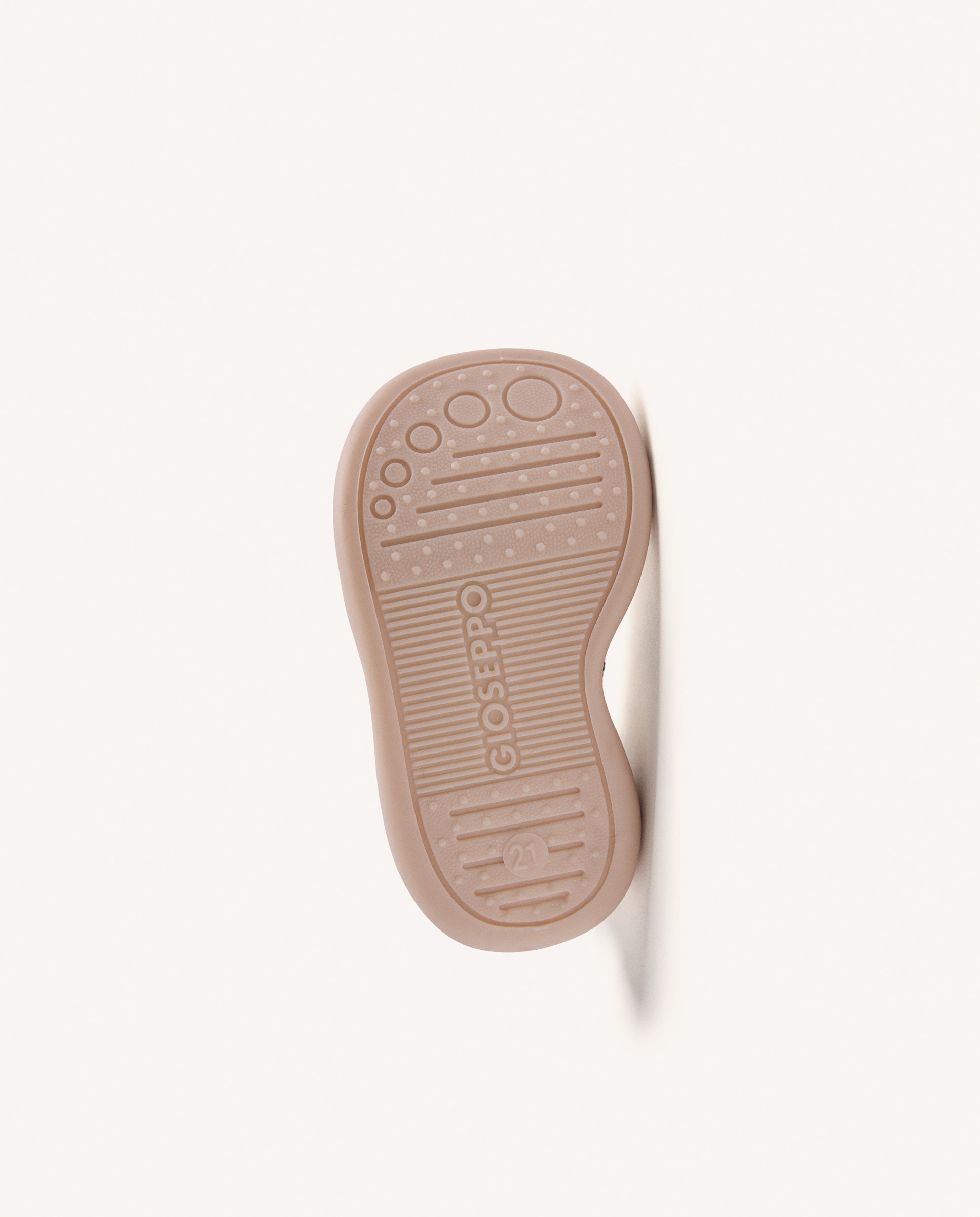 Pantufas Fechadas de Bebé Tipo Meia com Desenhos de Animal Bege-4