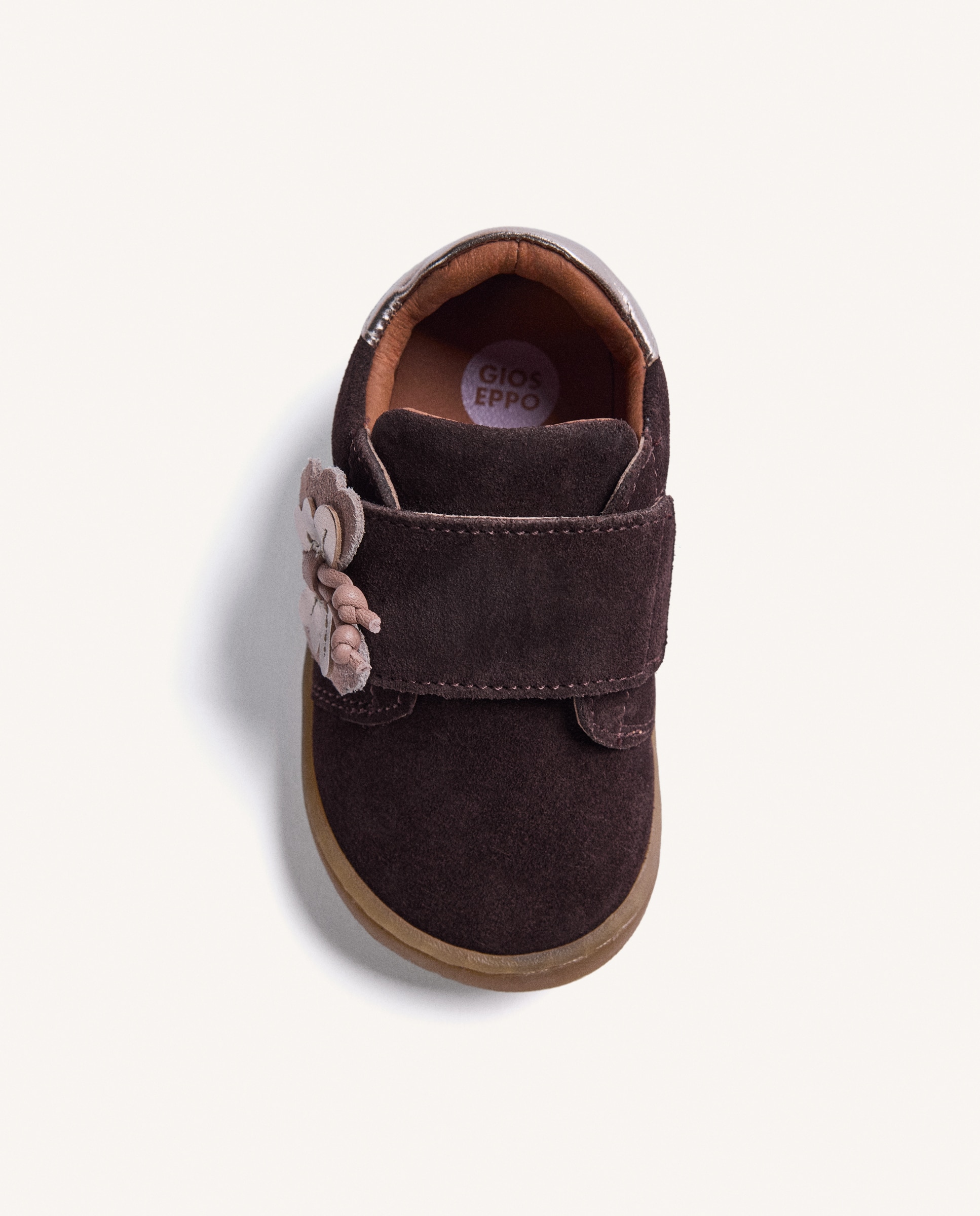 Sapatilhas Gioseppo Barefoot em Pele Brilhante Chocolate-3