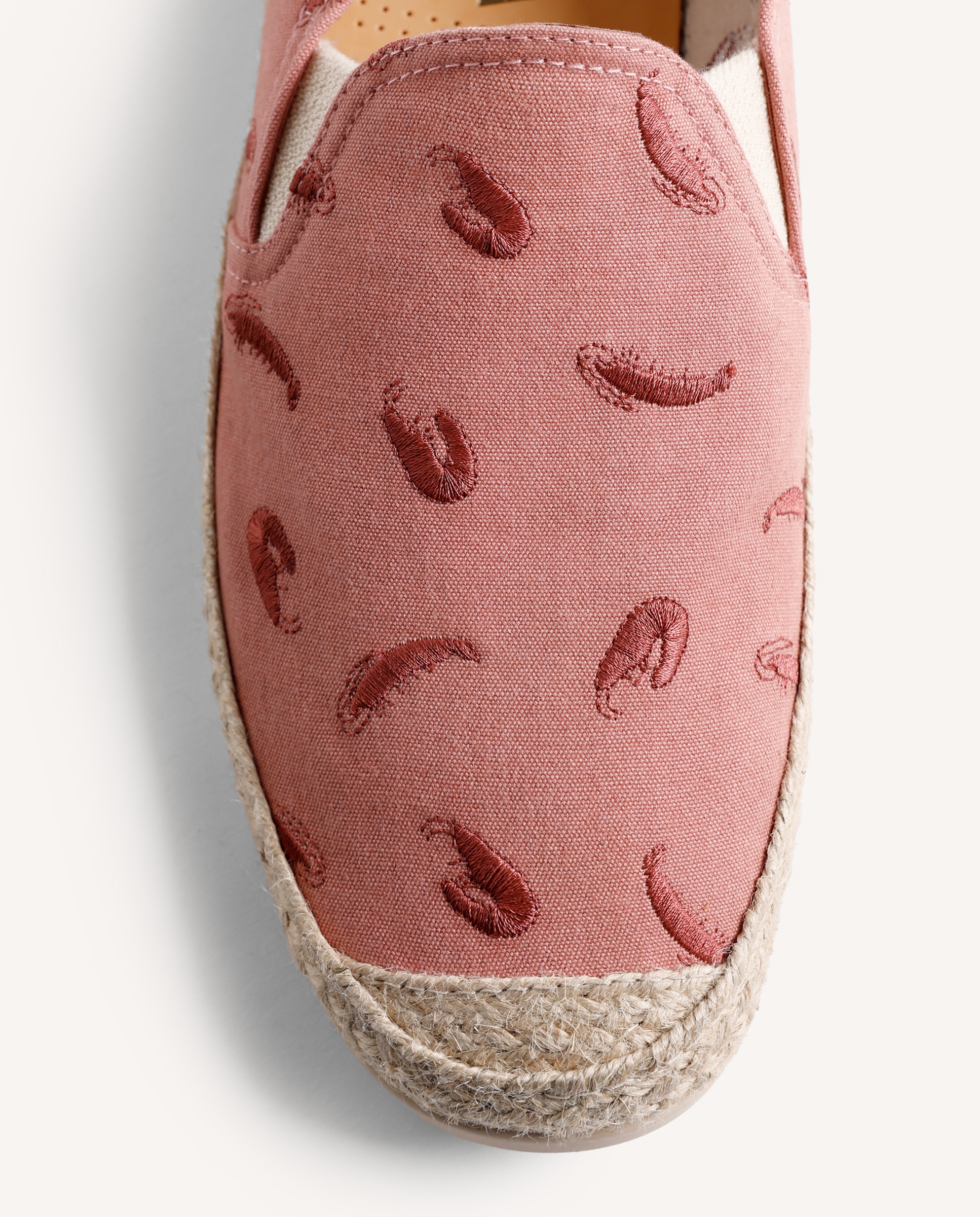 Juta de Pele com Estampado de Camarão e Corte Tipo Slip-on com Elásticos Telha-4