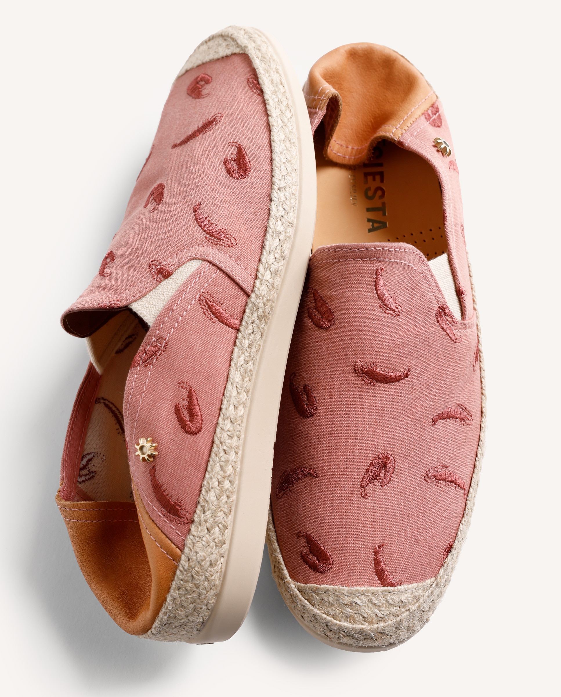Juta de Pele com Estampado de Camarão e Corte Tipo Slip-on com Elásticos Telha-7