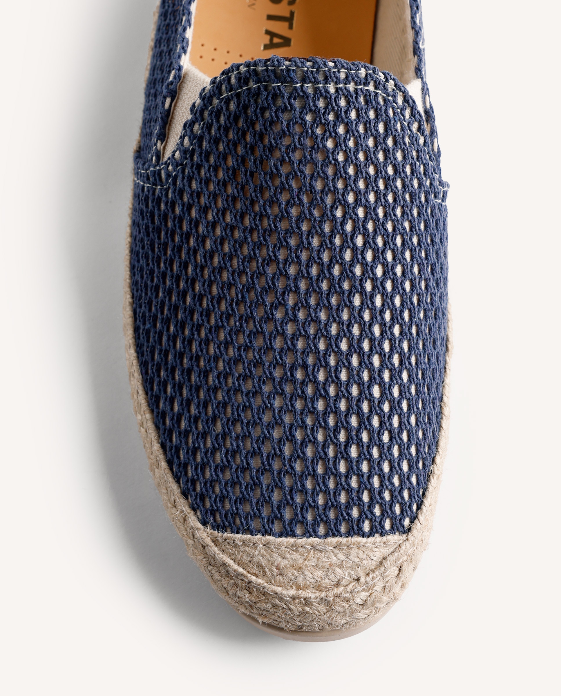 Yute de Pele com Rejilla e Corte Tipo Slip-on com Elásticos Azul-4