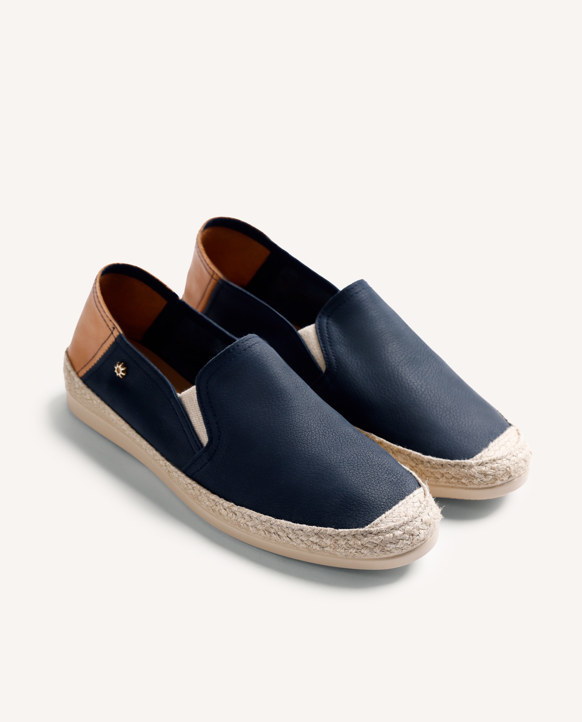 Yute de Pele com Corte Tipo Slip-on com Elásticos Azul-marinho-2