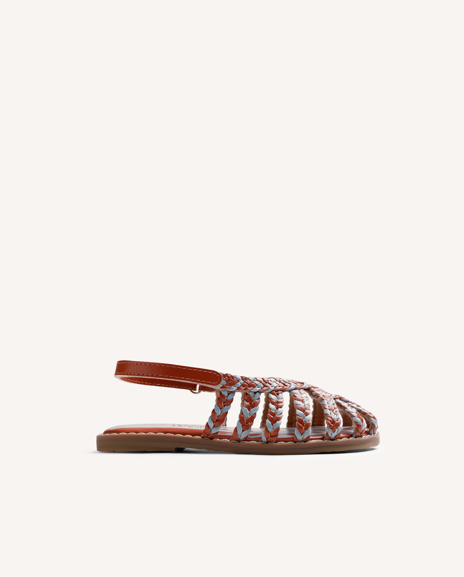 Imagem 0 de Sandálias Fechadas Infantil de Pele Entrançada By Maria G. de Jaime