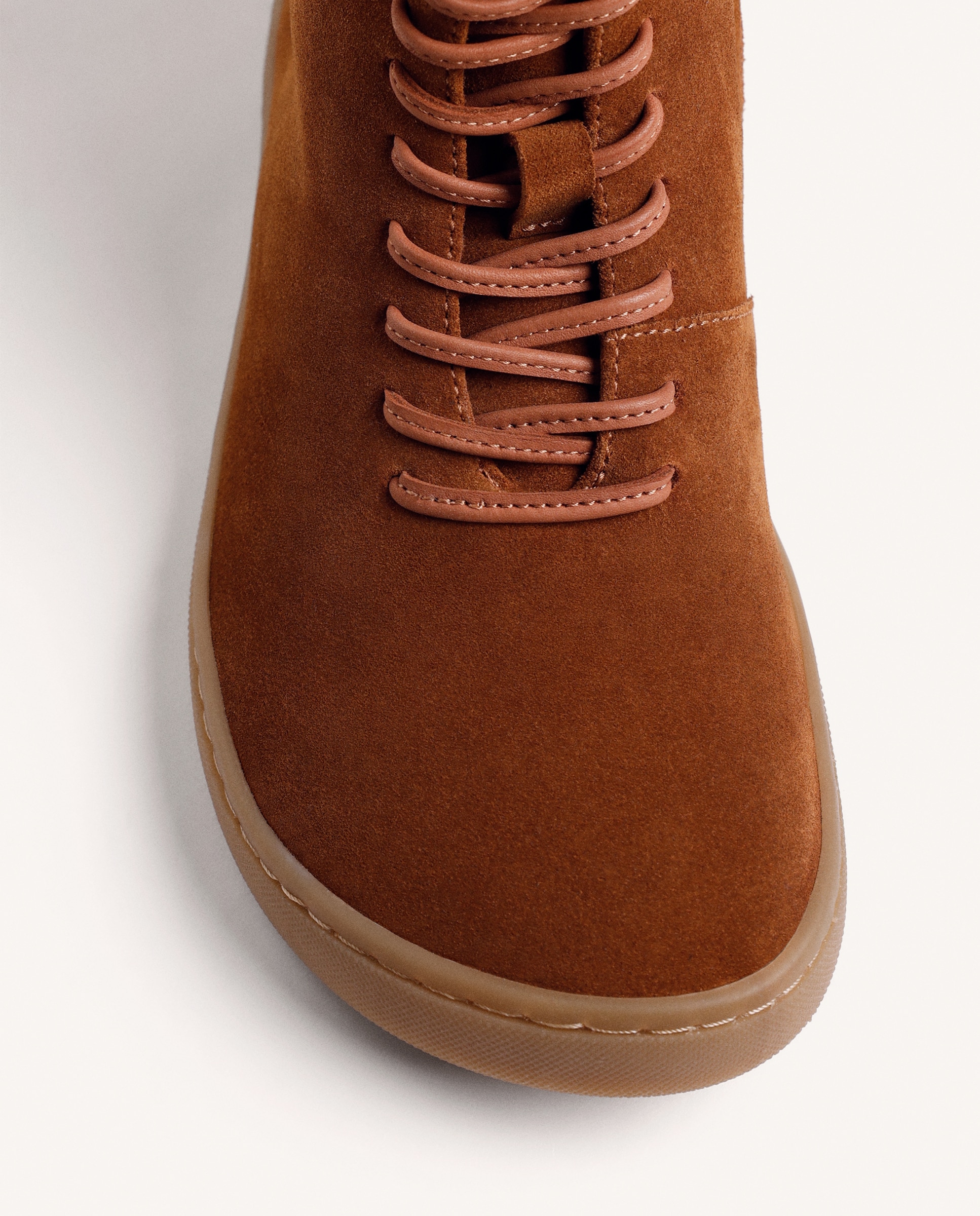 Botas Básicas de Pele Camurça com Cano Flexível Barefoot Couro-3