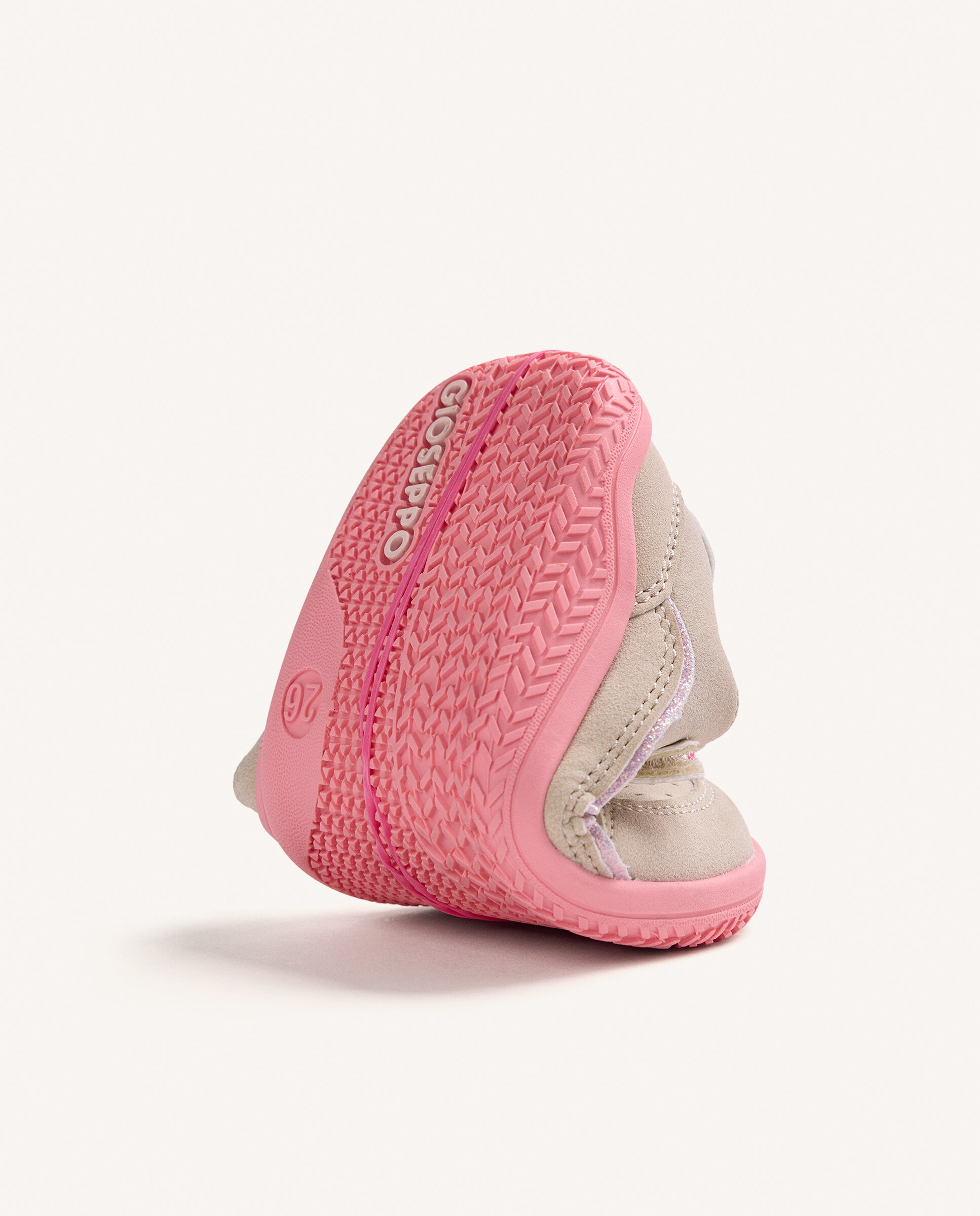 Sapatilhas Desportivas para Bebé com Acabamentos Coloridos Barefoot Bege/Rosa-4