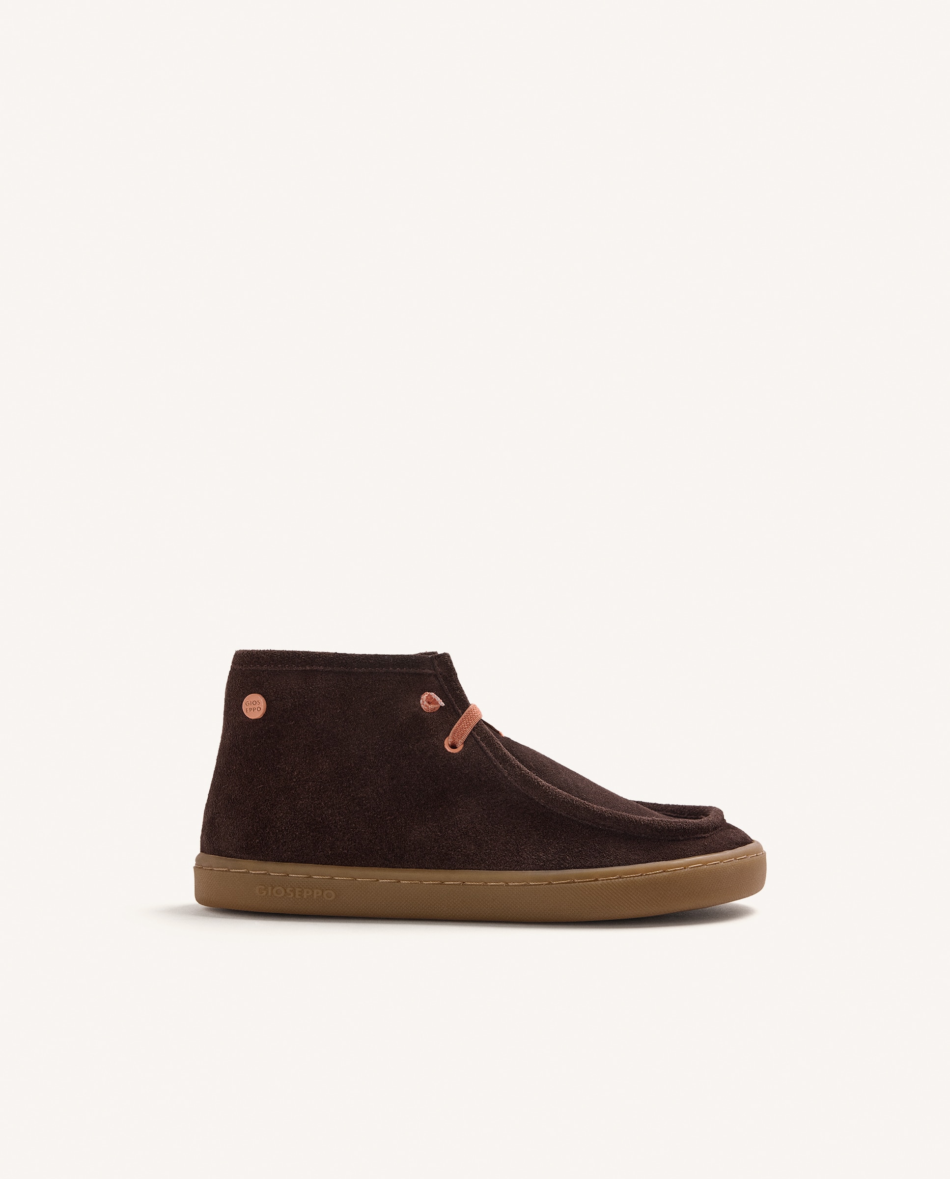 Imagem 0 de Botins Infantil de Pele Estilo Wallabee com Atacadores Barefoot