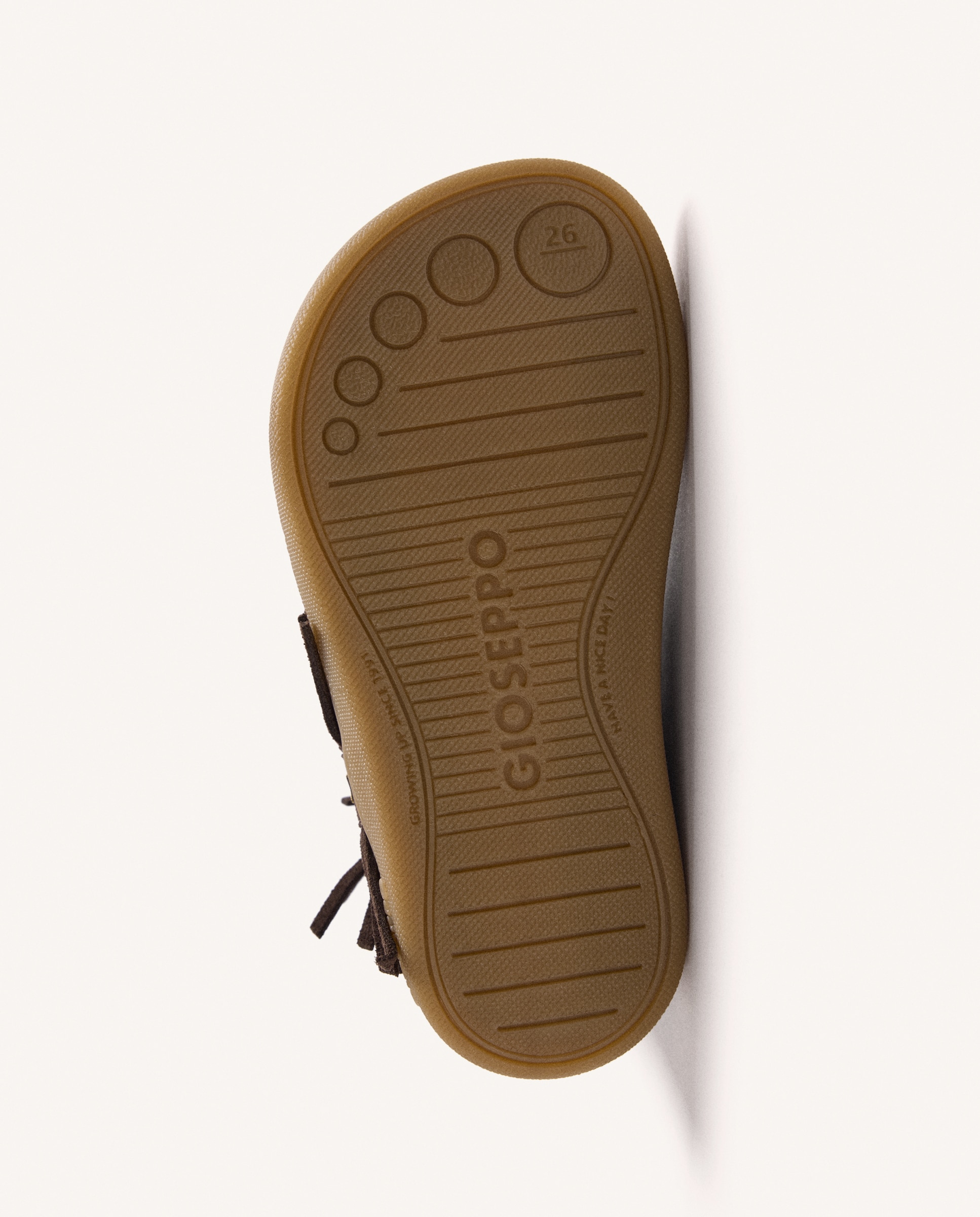 Botins Infantil de Pele com Franjas e Estrelas Barefoot Chocolate-3