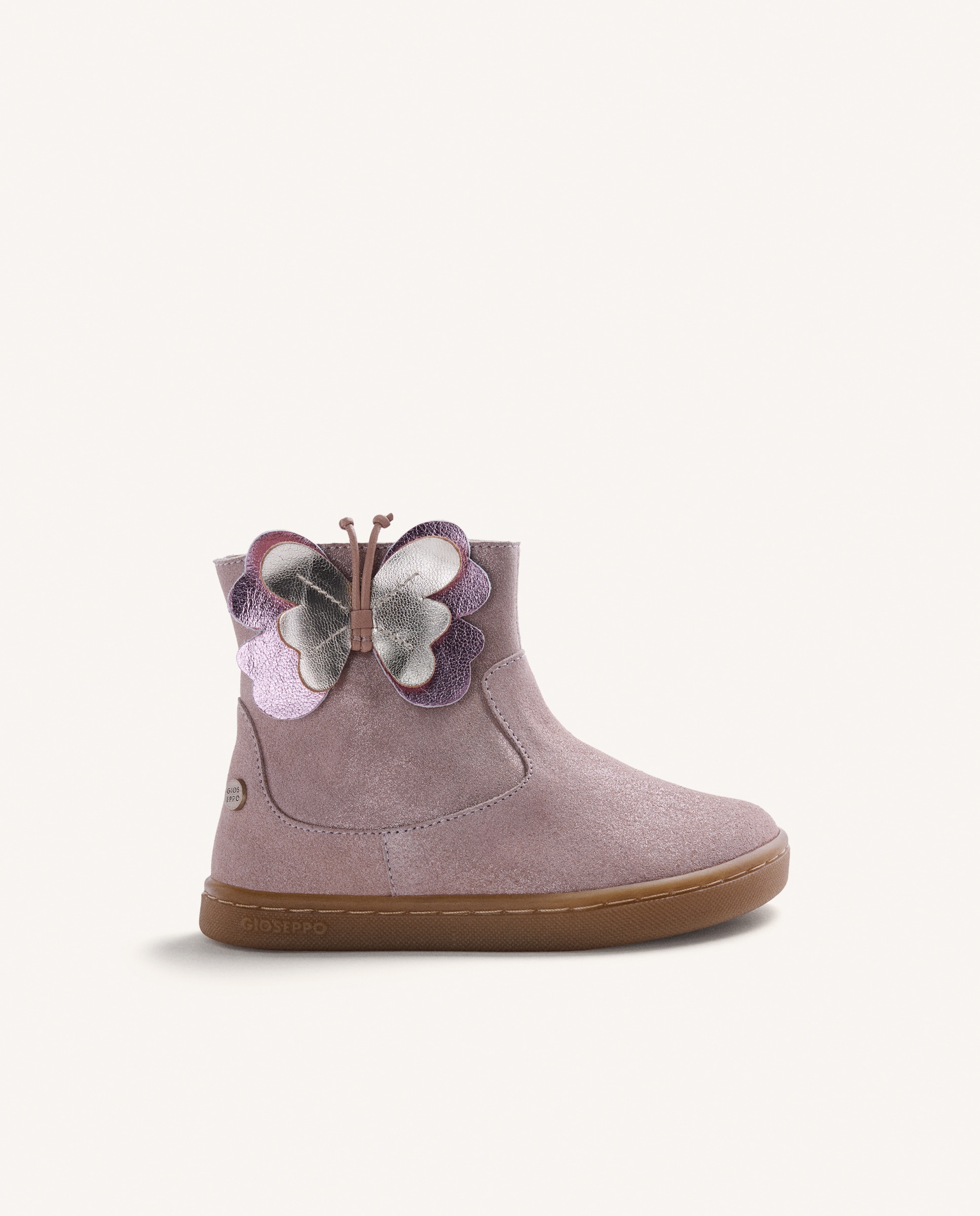 Imagem 0 de Botins de Pele em Rosa