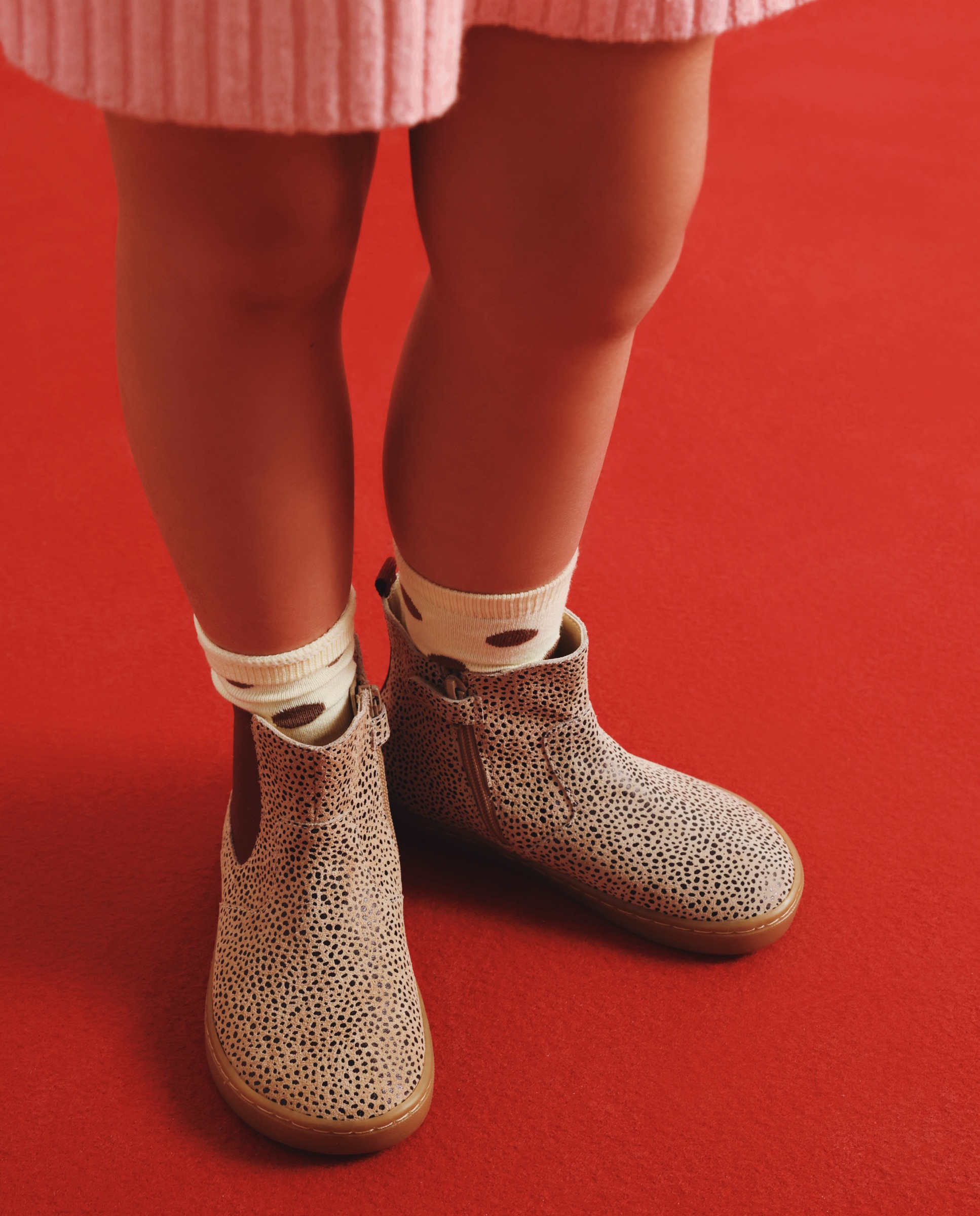 Botins Chelsea Barefoot de Pele com Animal Print e Elástico Bordeaux-6