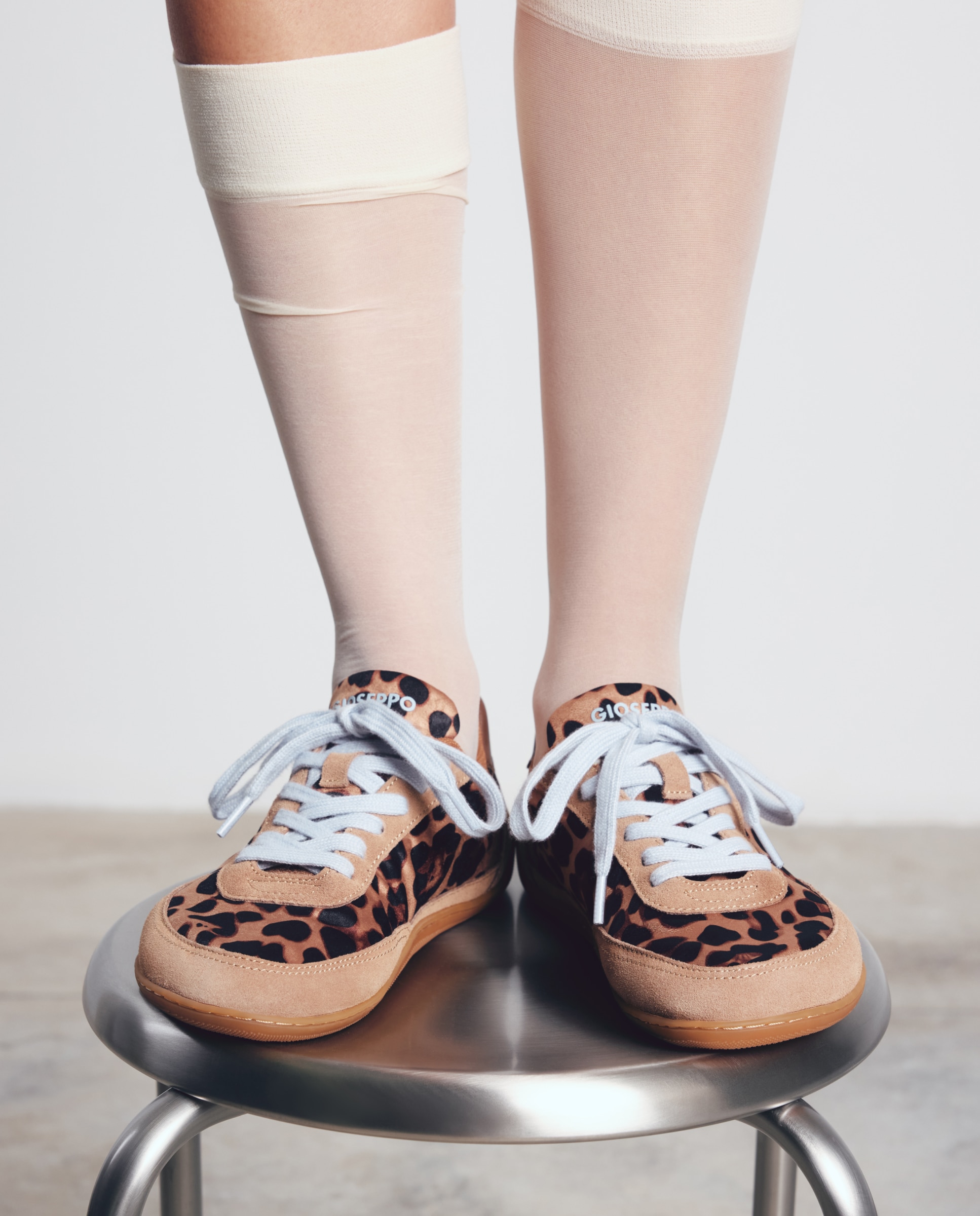 Sapatilhas Desportivas de Pele Estampado Estampado-6