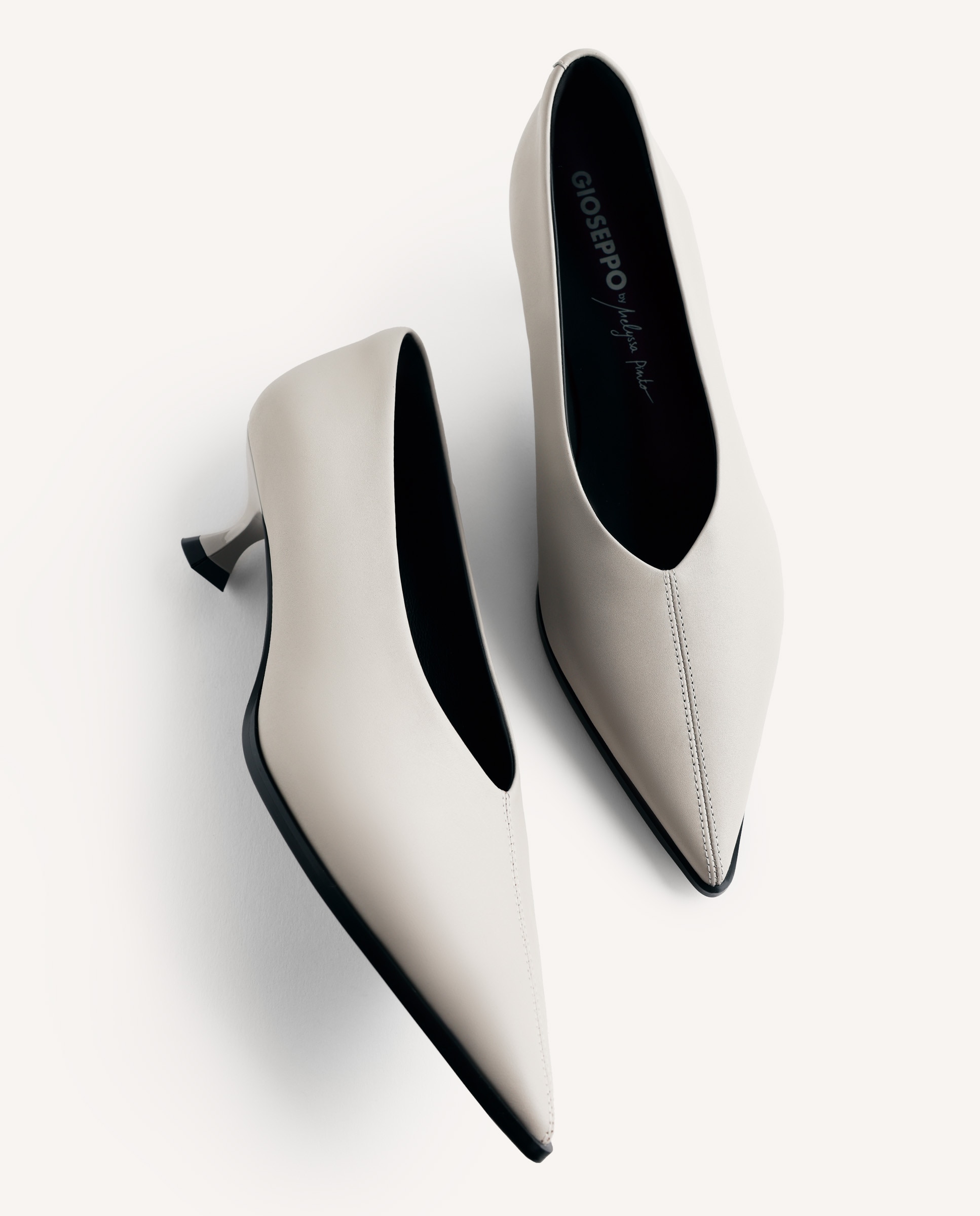 Sapatos de Salto em Pele By Melyssa Pinto Cinzento-6