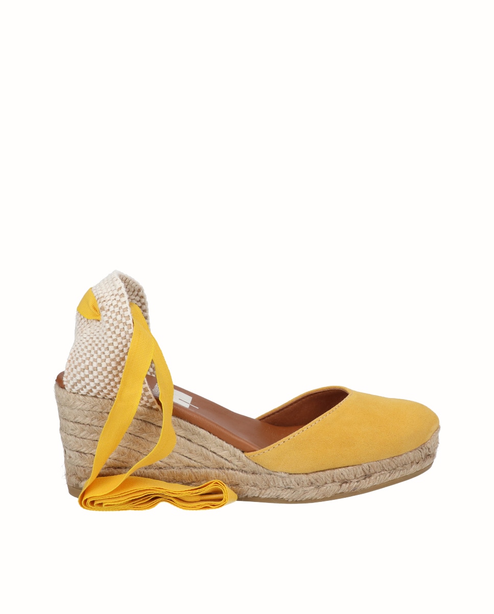 Alpercatas de Cunha com Tiras Amarelo-1