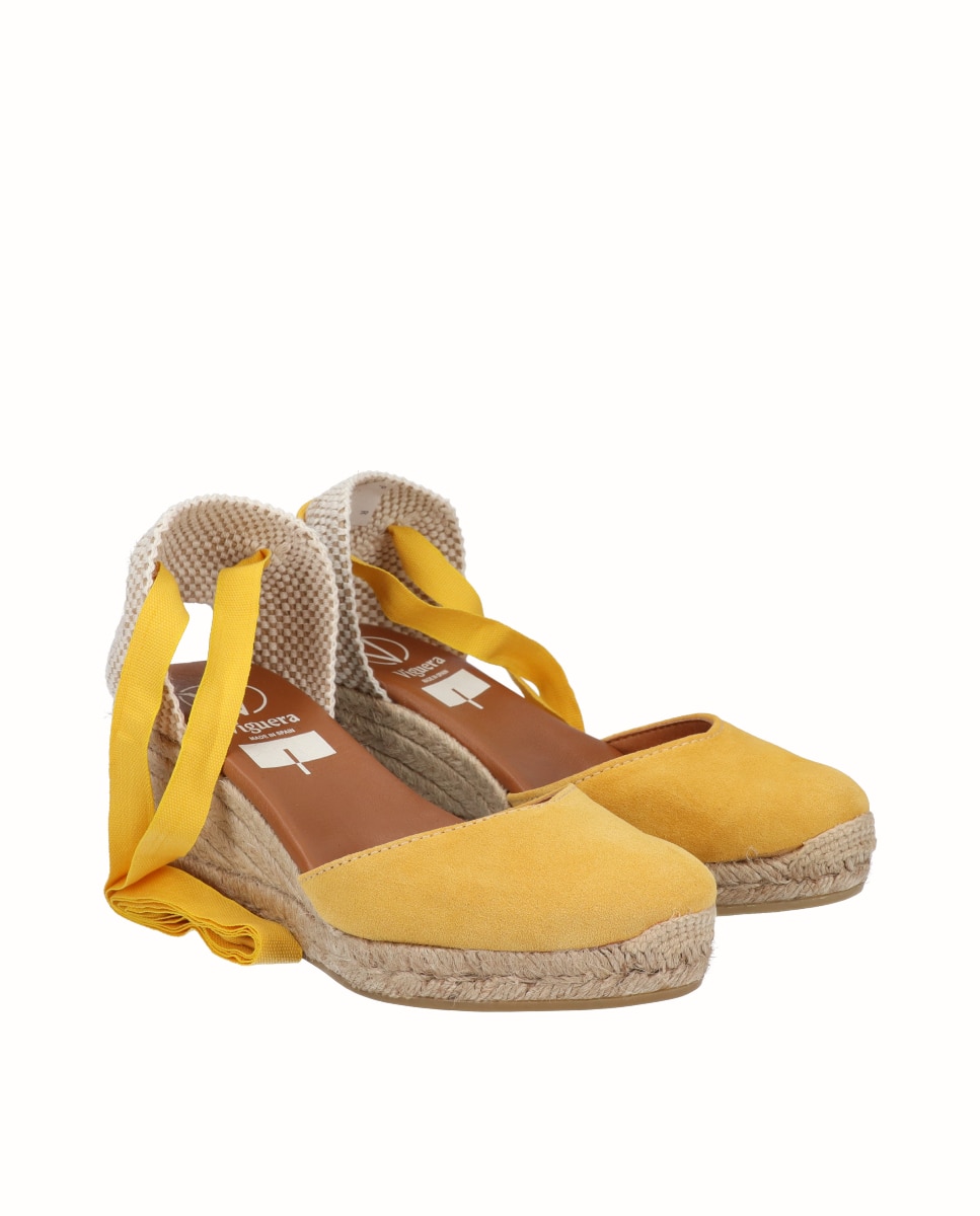 Alpercatas de Cunha com Tiras Amarelo-2