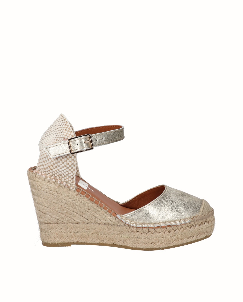 Alpercatas de Cunha Alta com Fivela Ouro-1